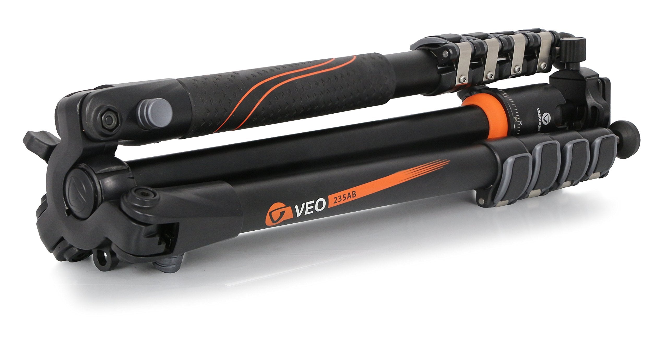 Vanguard Veo 235Ab Aluminum Travel Tripod With Ball Head For Sony, Nikon, Canon, Fujifilm Mirrorless, Compact System Camera (Csc), Dslr