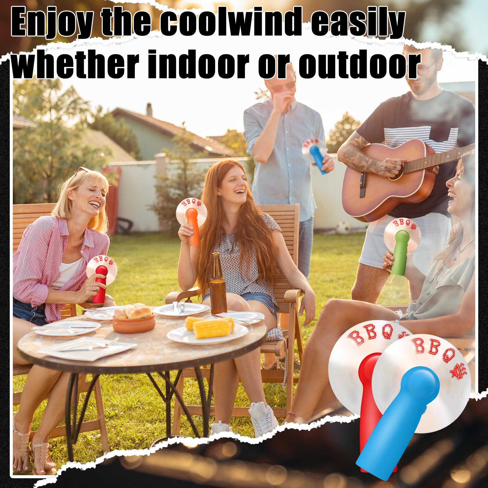 Compact and powerful handheld fans great as party favors or travel gifts