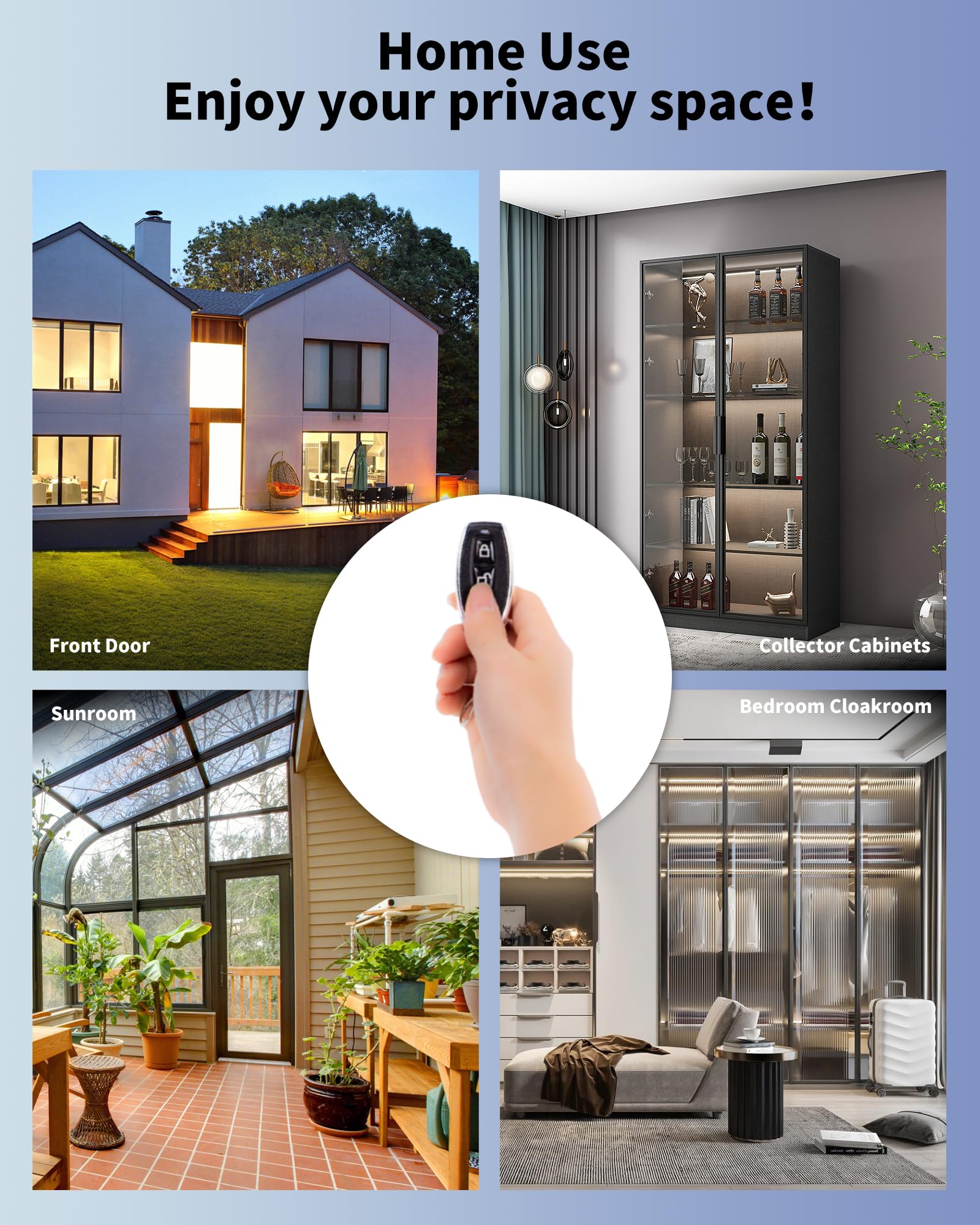 Perfiware Keyless Entry Glass Door Knobs,Drill- Smart Lock Deadbolt,4In1 Biometric Fingerprint Glass Door Locks,Great For Home,Cabinet,Apartment,Hotel,Office,Store, Medium, Black