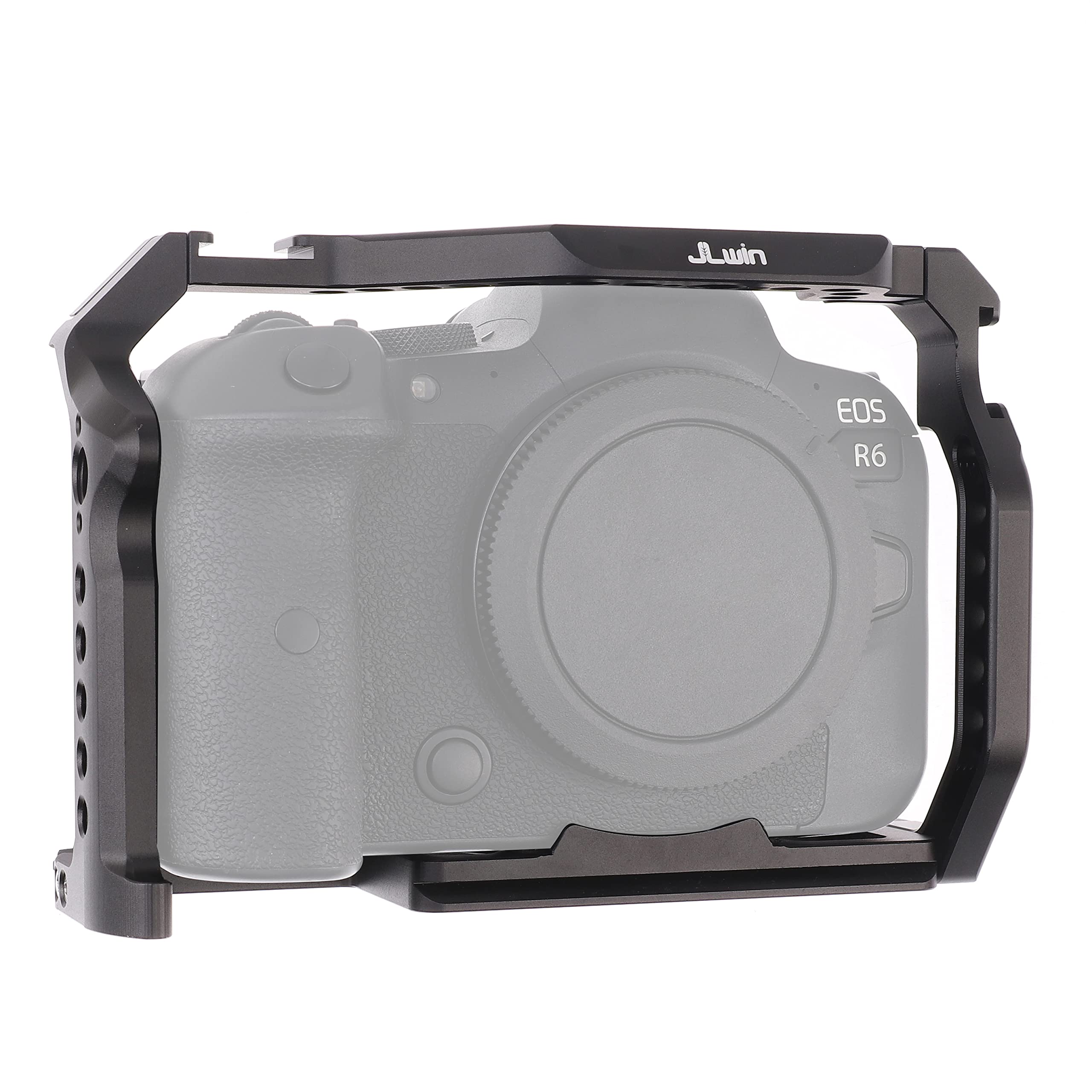 Fotga Dslr Camera Cage Video Stabilizer For Canon R5 R5C R6,Compatible With Arca Swiss Clamp,Multiple 1/4" 3/8" Screw Holes