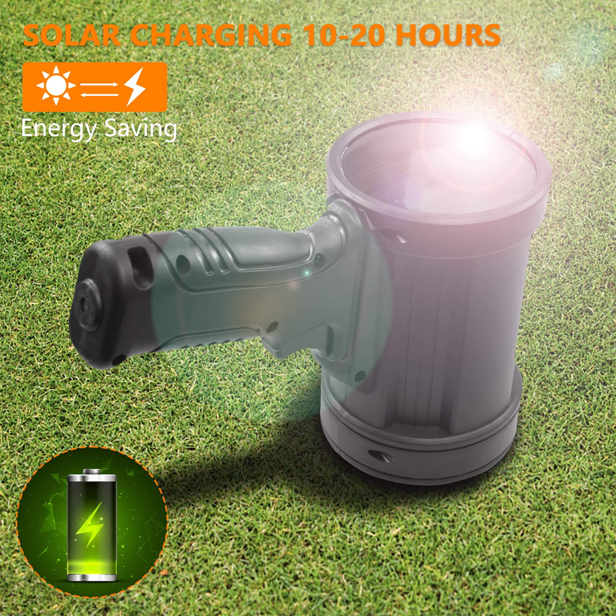 Buthsku Rechargeable Flashlight, 90000 Lumens Handheld Flashlight With Cob Light, 4 Color 6 Modes Portable Led Flashlight For Hunting Boating Camping