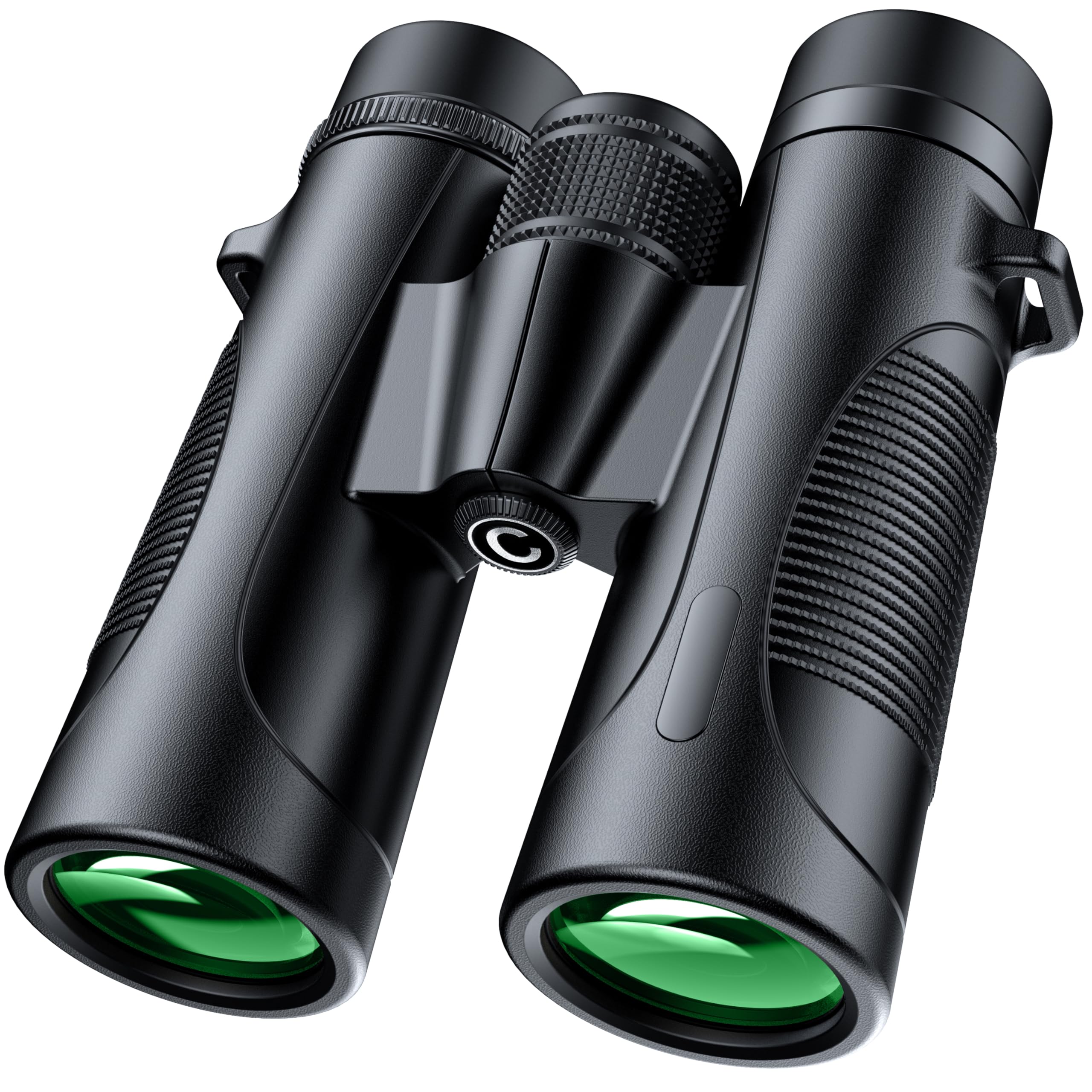 Thclus Binoculars For Adults, 10X42 Hd High Powered Large Eyepiece Fmc Lens Bak4 Prism Wide-Field Ipx7 Waterproof Anti-Skid Anti Fog Easy Focus Binoculars For Bird Watching Travel Cruise