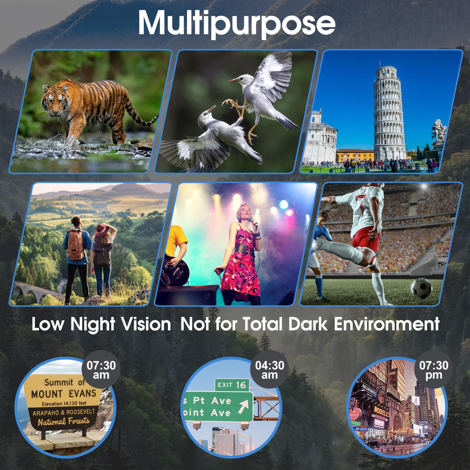 Zzstar 12X42 Binoculars For Adults High Powered, Professional Hd Binoculars With Clear Low Light Vision, Large View, Waterproof, For Bird Watching Hunting Hiking Travel Football Game