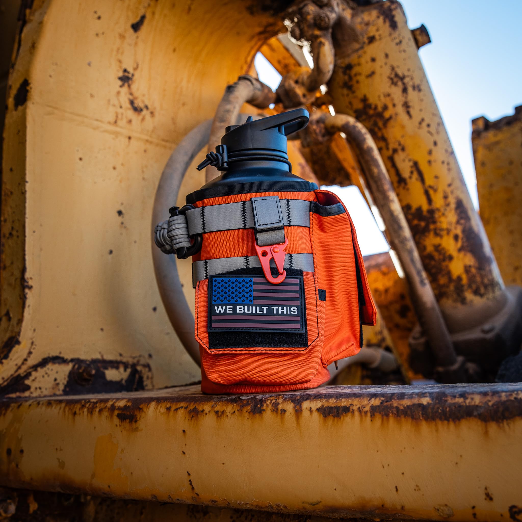 Iron Infidel Workforce Water Bottle - 64 Oz Insulated Stainless Steel  Half Gallon Vacuum Water