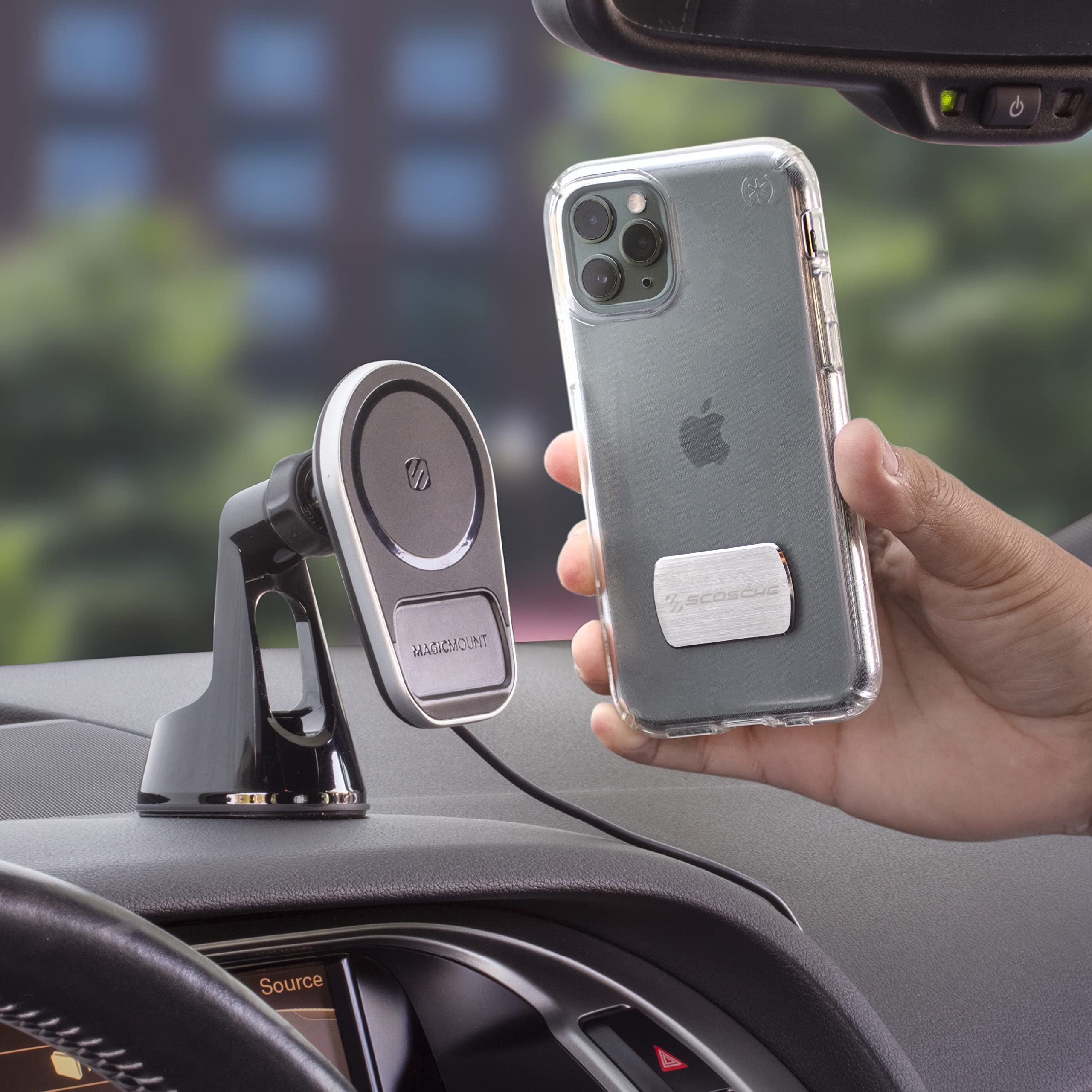 Scosche Mpq5Rki-Bp0 Magicplate Replacement Plate For Magicmount Magnetic Mount, Non-Magnetic And Charge Mounting Systems