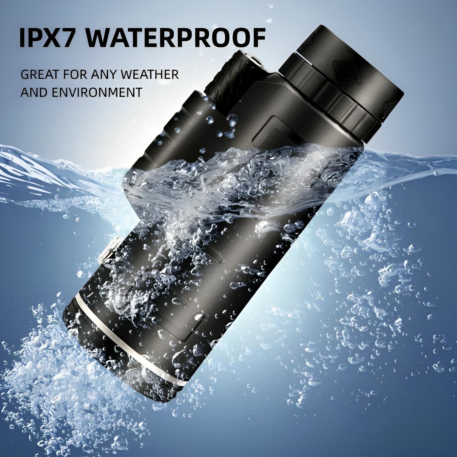 Banstle   Monocular Telescope For Smartphone,High Power Monocular With Smartphone Adapter And Sturdy Tripod, Bak4 Prism Monocular For Boating/Yachting/Sports/Bird Watching/Auto Racing/Hunting/Trevel