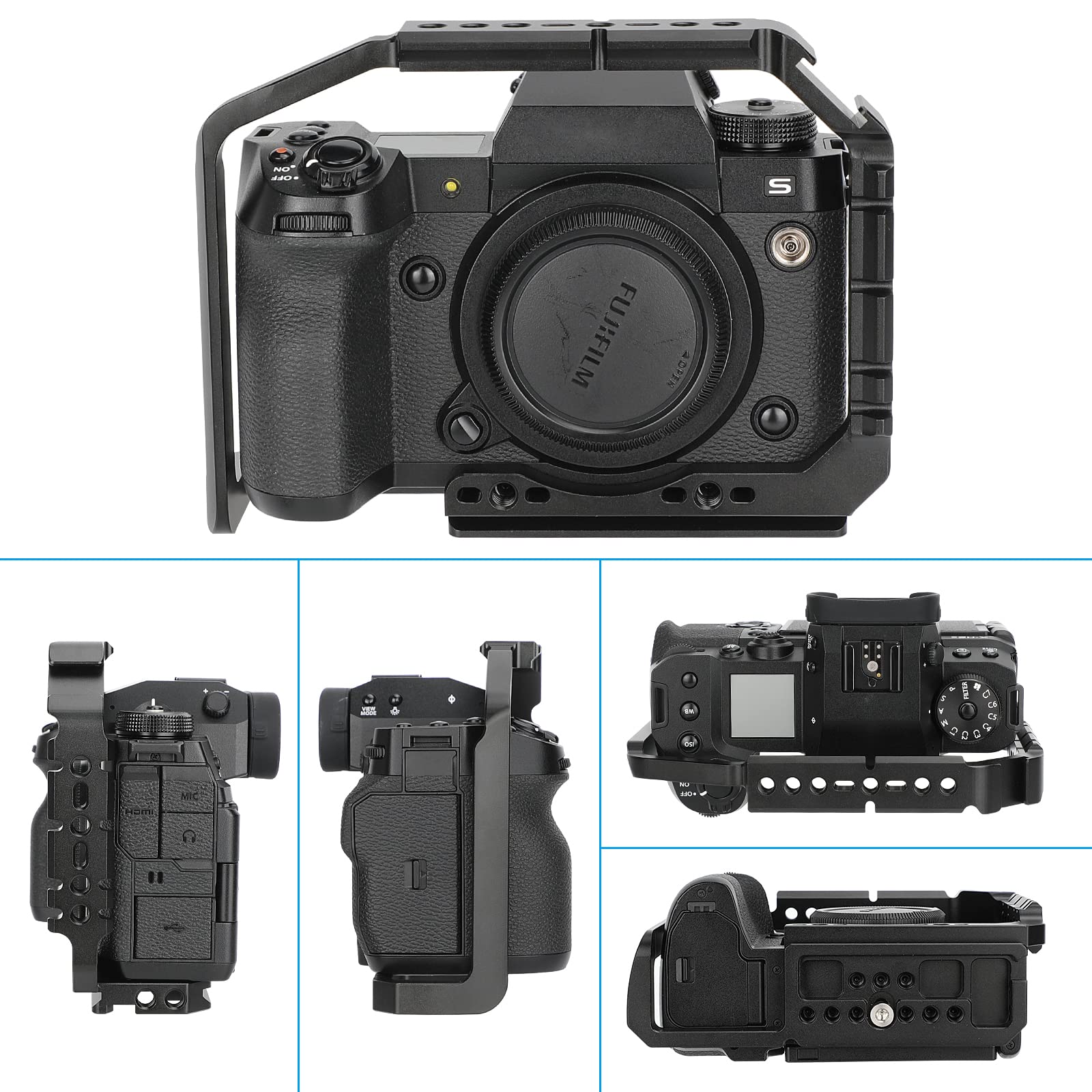 Camvate Full Camera Cage Compatible For Fujifilm X-H2S - 3344