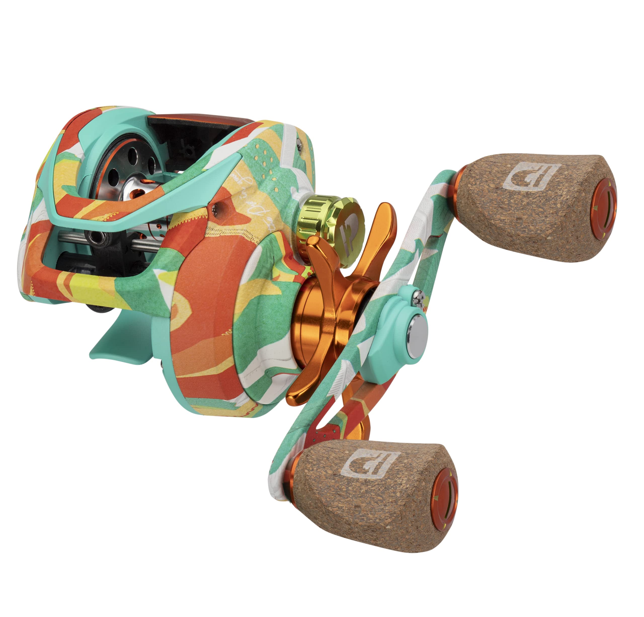 Anything Possible Profishiency Krazy Left Hand Baitcast Reel Graphite Frame & Sideplates 6.6:1 Gear Ratio Carbon Fiber Drag System Handle W/Premium Cork Knobs