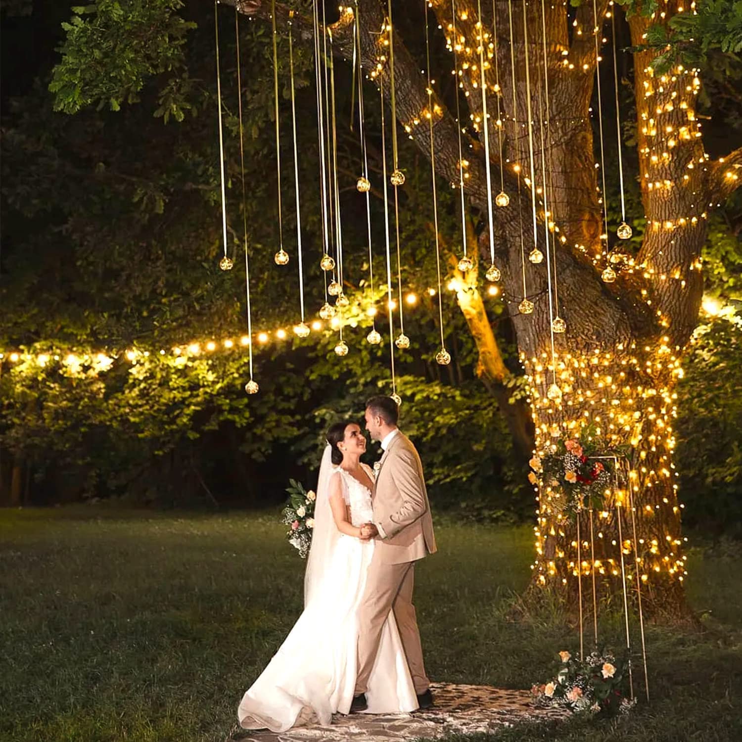 Jmexsuss 200 Led Solar Rope Lights,66Ft 8 Modes Solar Rope Lights Outdoor Waterproof Led Solar Powered Rope Tube For Fence,Gazebo,Yard,Walkway,Path(Warm White)