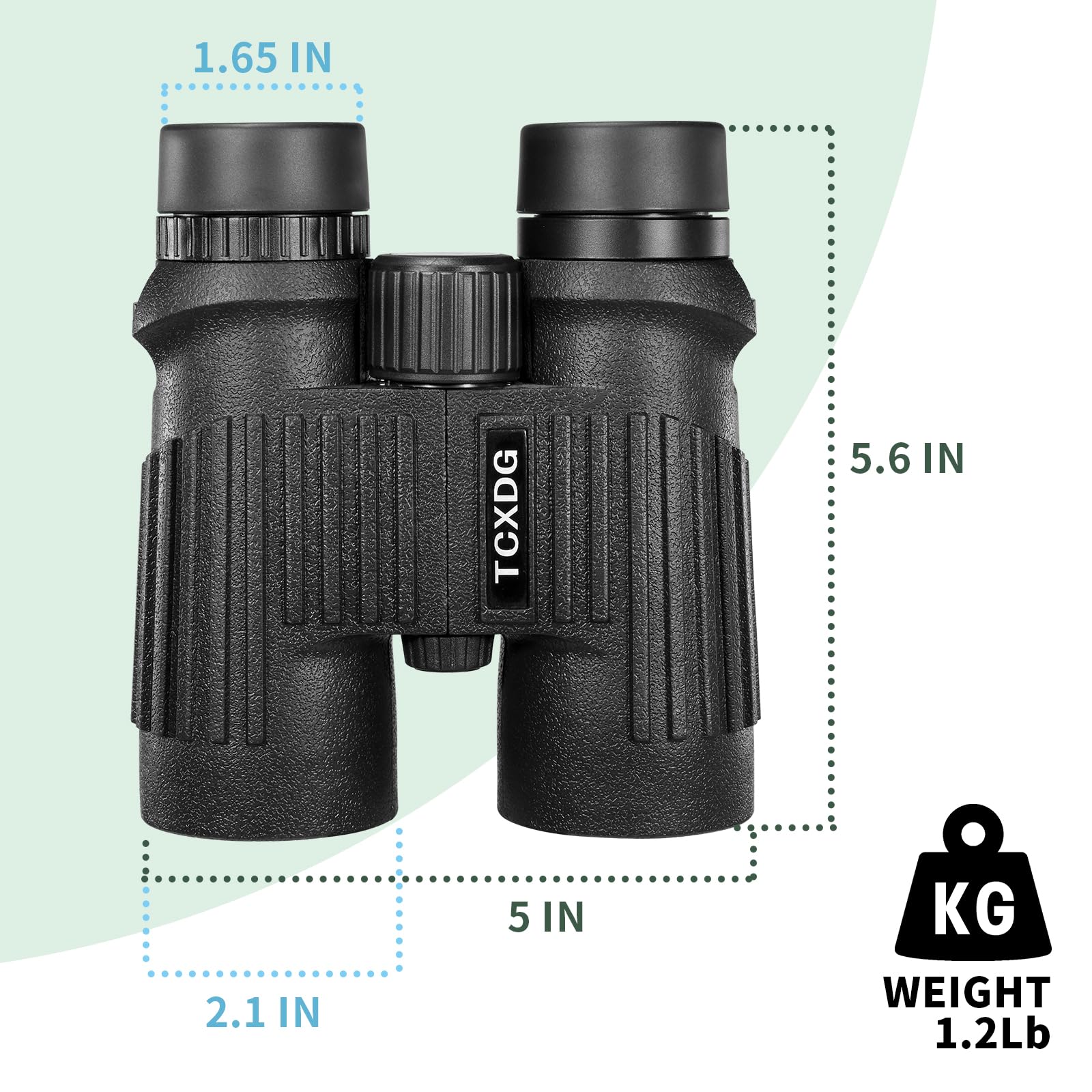 Tcxdg Hd 10X42 Binoculars With Phone Adapter - 8X20 Corner Monoculars - Large View, Clear Low Light Binoculars - Waterproof, Lightweight For Birding, Boating, Hiking, Camping (Black)
