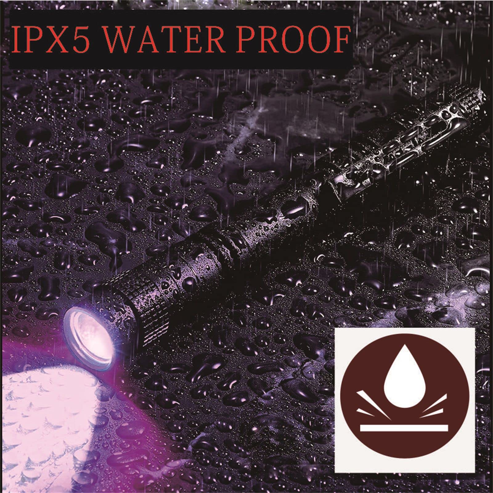 Leluohq 2 Pack Uv Penlight Flashlight With Clip,Mini 395Nm Mini Pen Light ,,Waterproof Ultraviolet Flashlight For Leak, Pet Urine, Scorpion, Hotel Inspection, Dry Stain And Bed Bug.