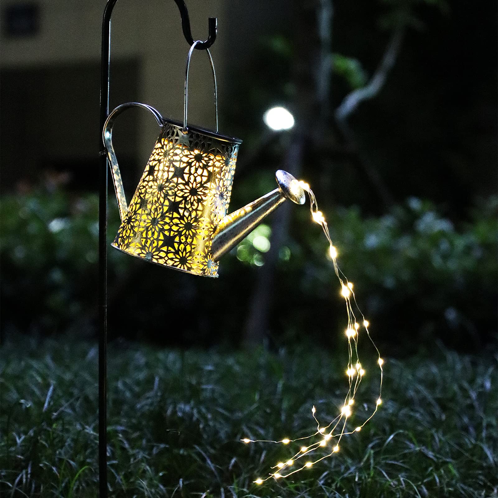 Vookry Solar Watering Can Lights, 2 Pack Large Hanging Solar Lights Outdoor Waterproof Garden Decor Outside For Patio Yard Porch Lawn Landscape Gardening For Mom Women Grandma Birthday