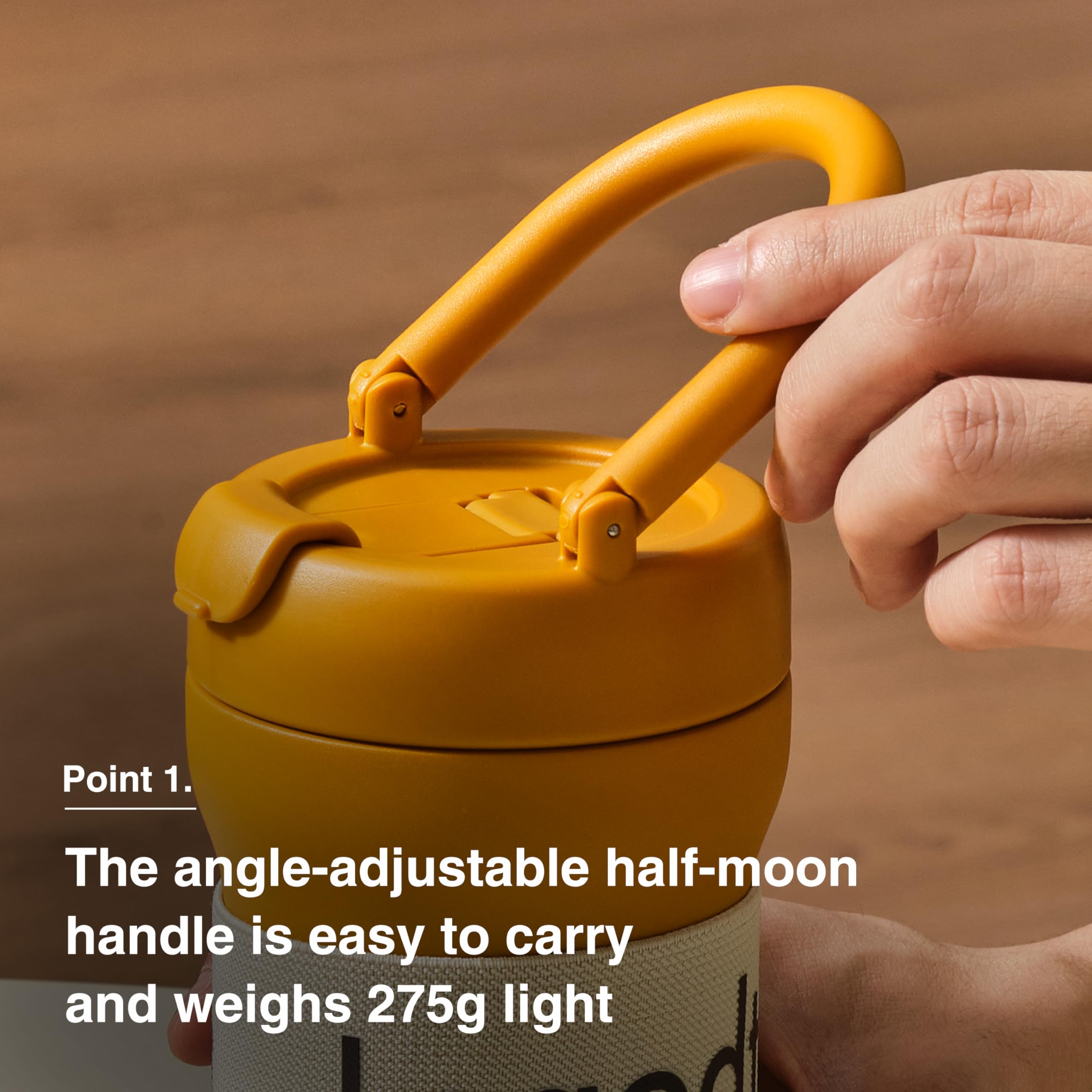 Odense Legodt 2 Way Tumbler 15.2Oz With 2 In 1 Lid & Flexible Handle - Straw Available Insulated