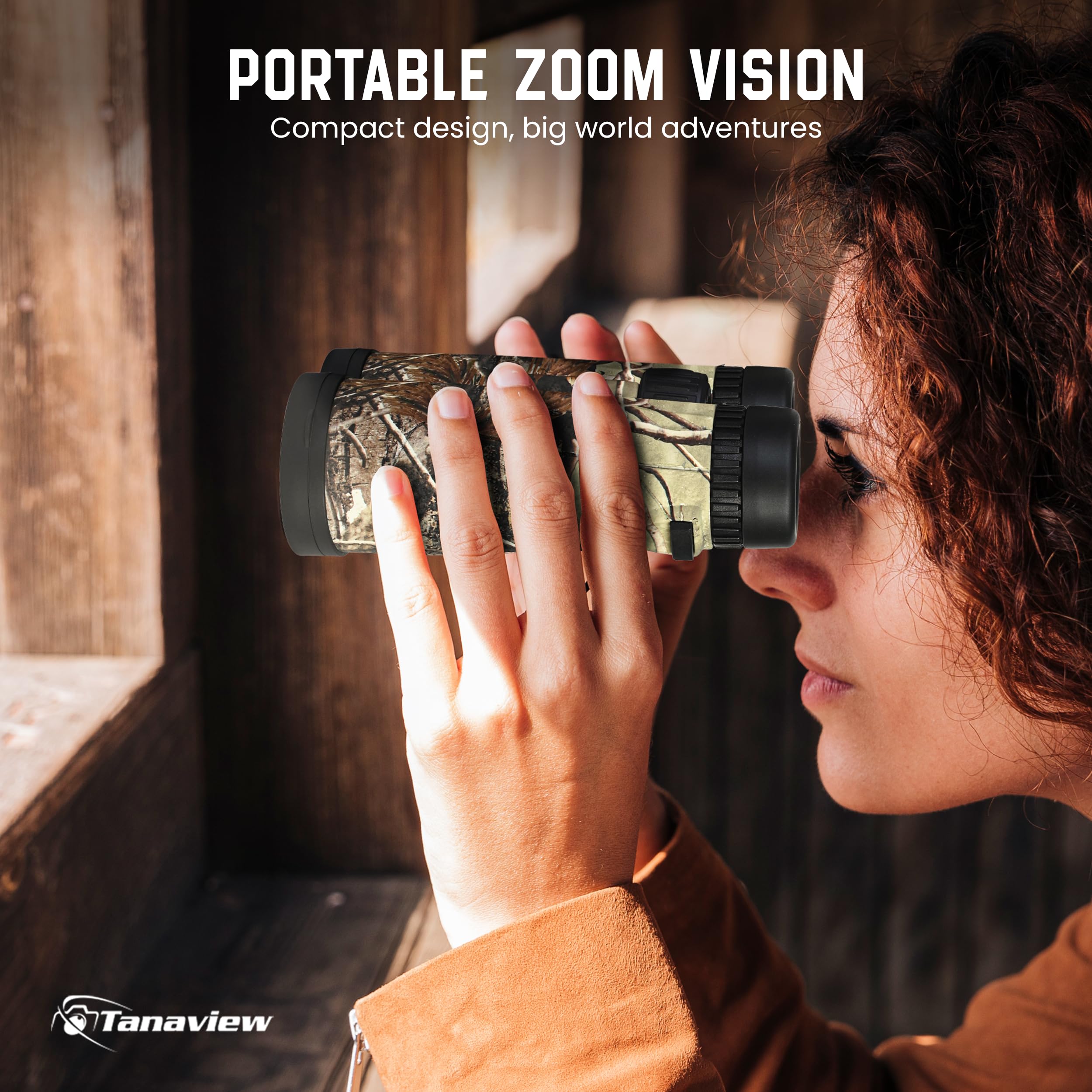 Tanaview 10X42 Compact Binoculars For Adults - Long Distance, High Powered Binoculars With Travel Case - Bright Light & Large Field Of View - Lightweight, Water & Fog Proof, Hunting, Bird Watching