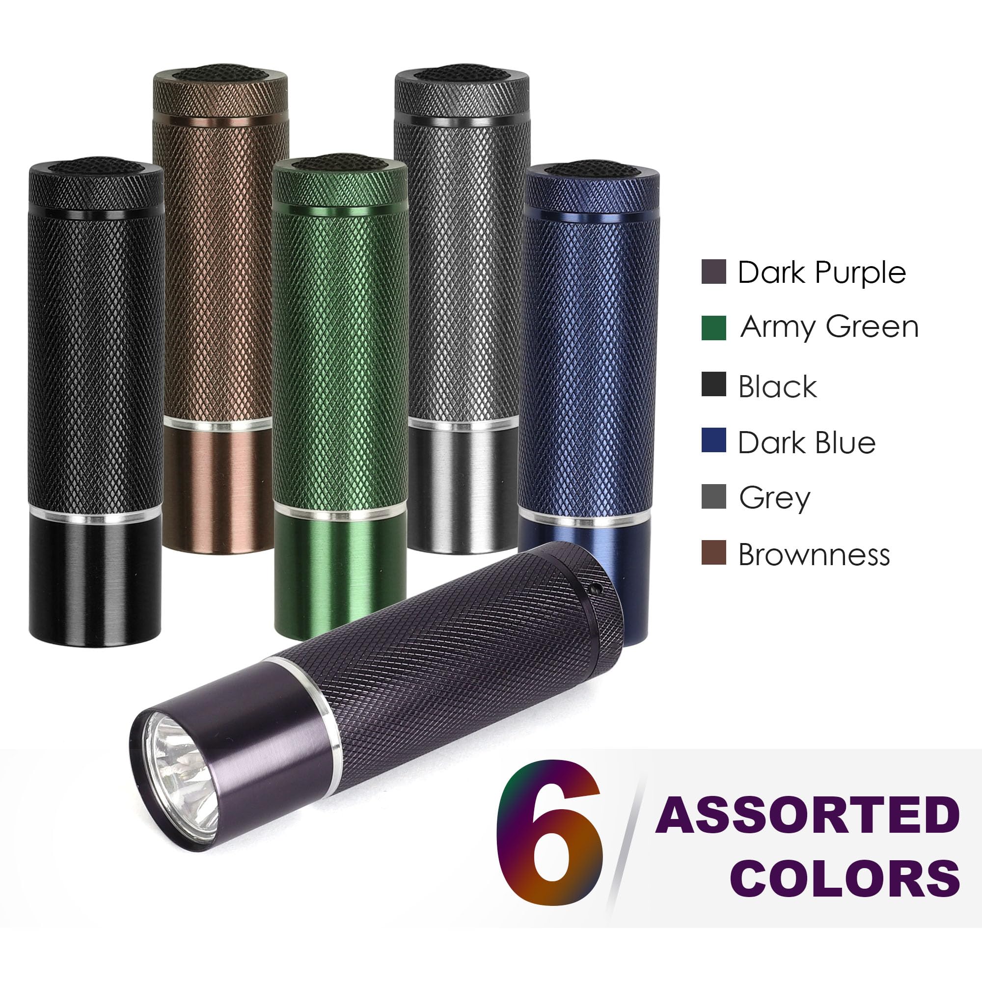 Fastpro 12-Pack Flashlights Set, Aluminum Led Flashlights With Aaa Batteries Included & Pre-Installed, Super Bright 100 Lumen Flashlight For Party Favors, Holiday , Camping, Hurricane Supplies