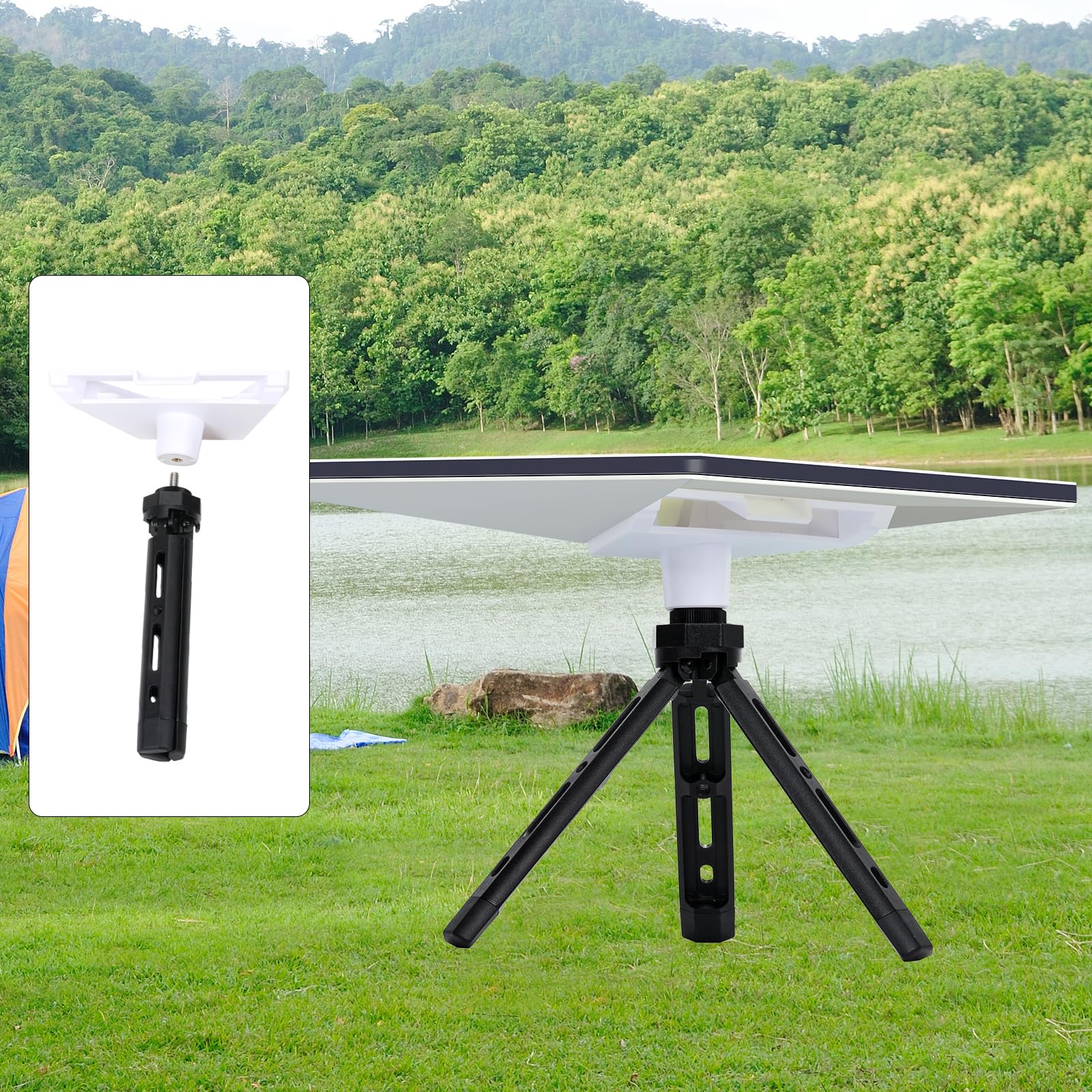 Zeroffi Starlink Mini Tripod Mounting Kit, Portable Starlink Mini Tripod Mount Include Starlink Mini Stand And Tripod Adapter, Compact Size Accessories For Starlink Mini