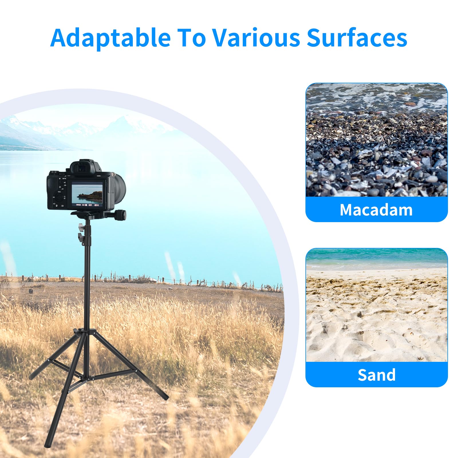 Anautin 2 Pack Adjustable 7Ft Aluminum Photography Light Stand, Portable Light Tripod, For Lighting Stand Speedlight, Flash, Softbox,Strobe Light, Camera, Photographic Portrait