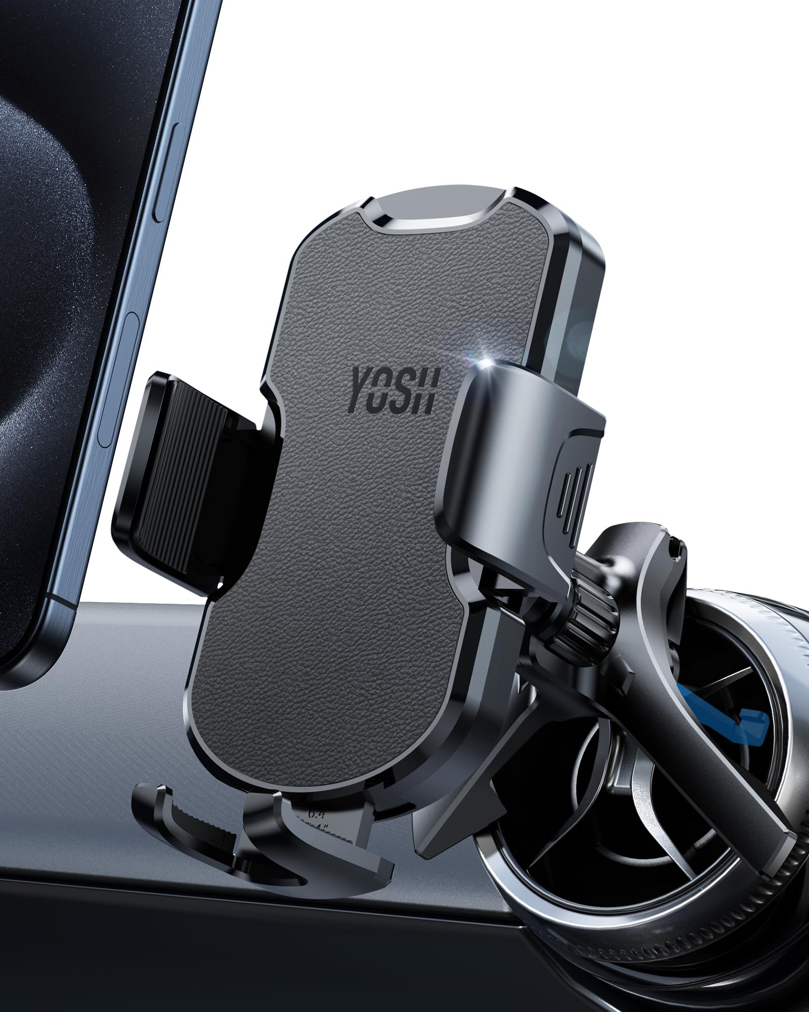 Yosh Car Vent Phone Mount Design For Mercedes Benz C300/Gla/Glc/Glb/Gls, A/B/C/E/S-Class, Mini Cooper 2006-17/Countryman, Mercedes Benz Car Accessories Phone Holder, Big Phones & Thick Cases Friendly