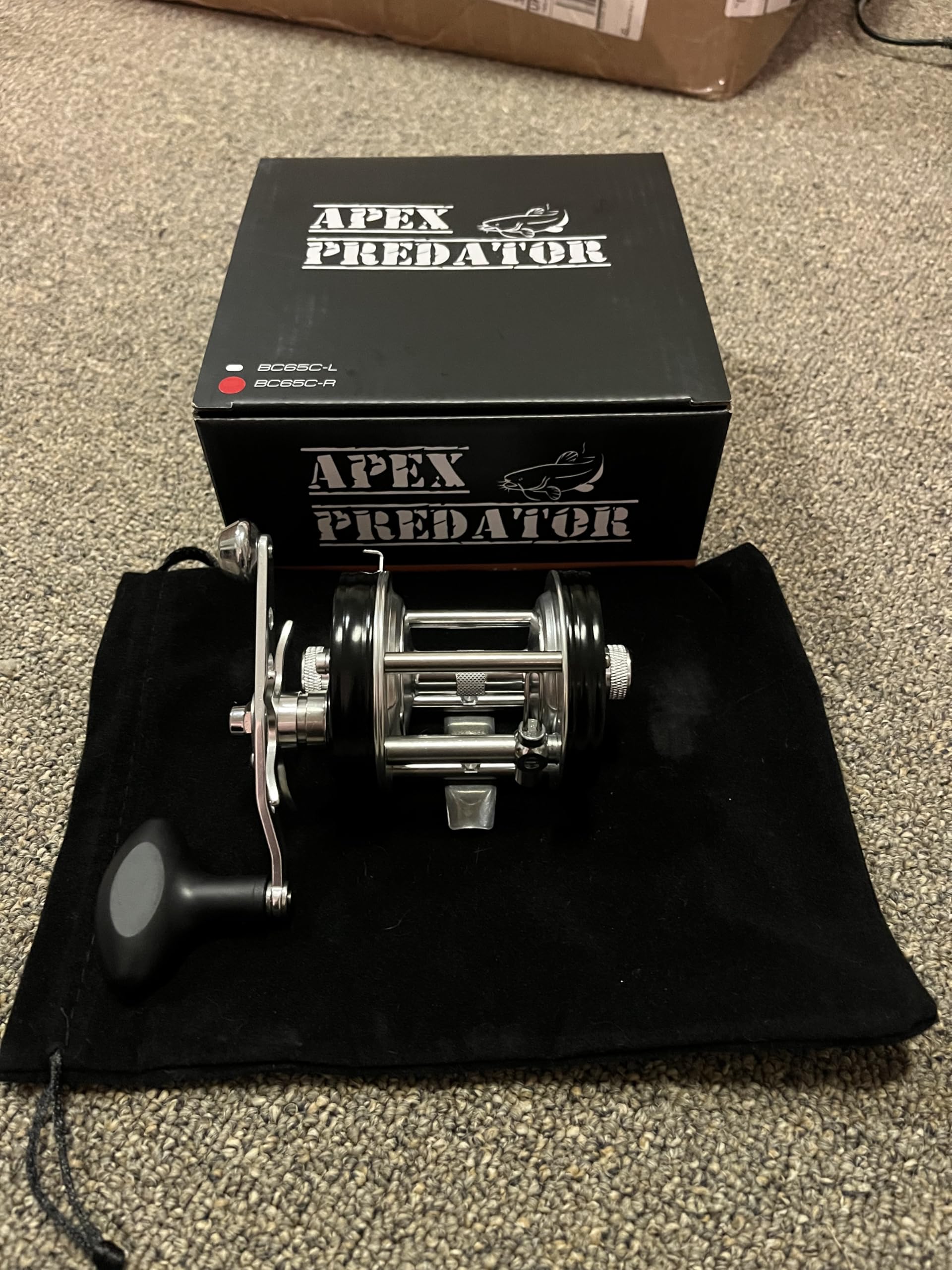 Apex Predator Bc65C Level Wind Casting Reel With 25 Lbs Drag And Power Handle