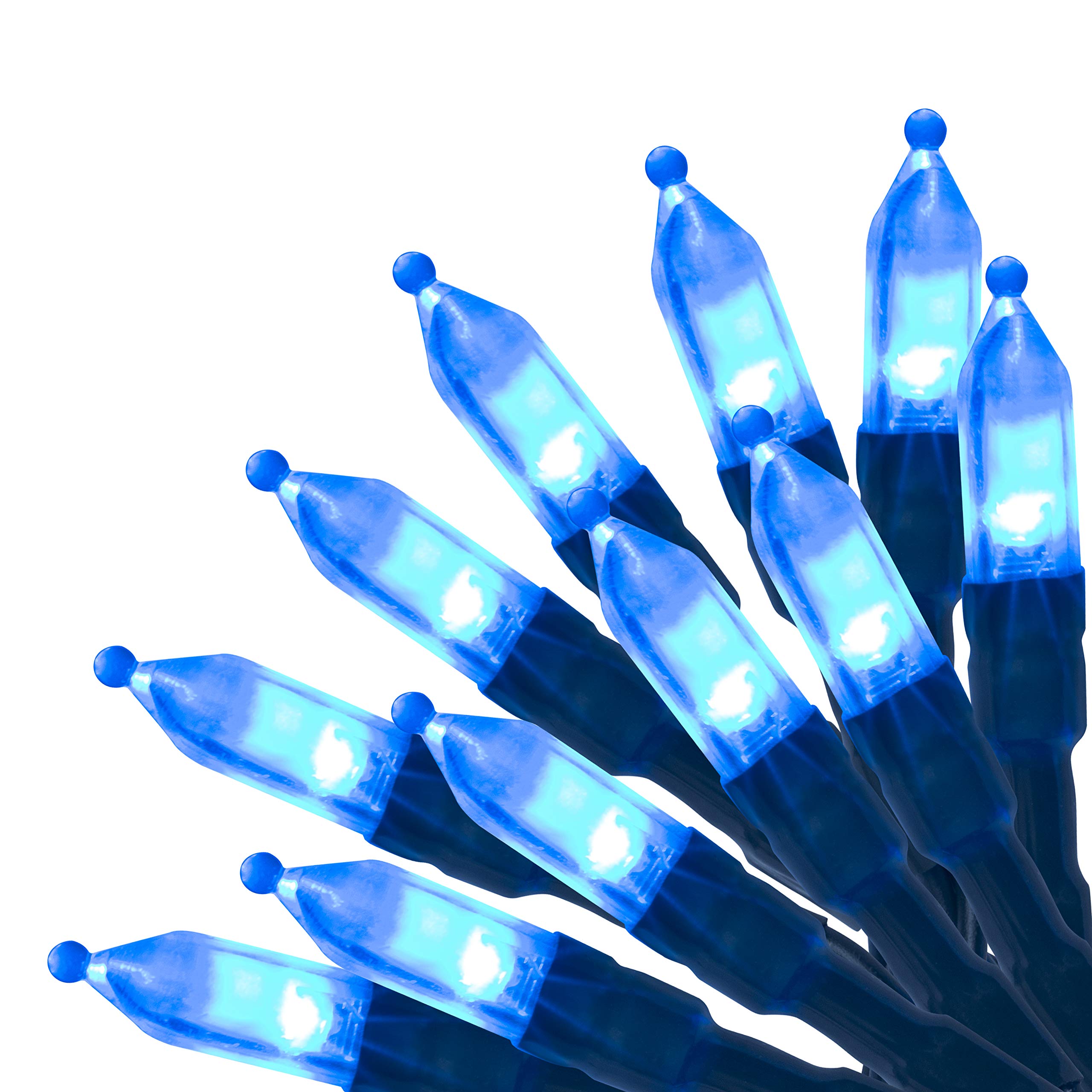 Awq 120Led 49Ft Fairy String Lights With Remote And Usb Powered, 8 Modes For Indoor And Outdoor Decorations (Blue)