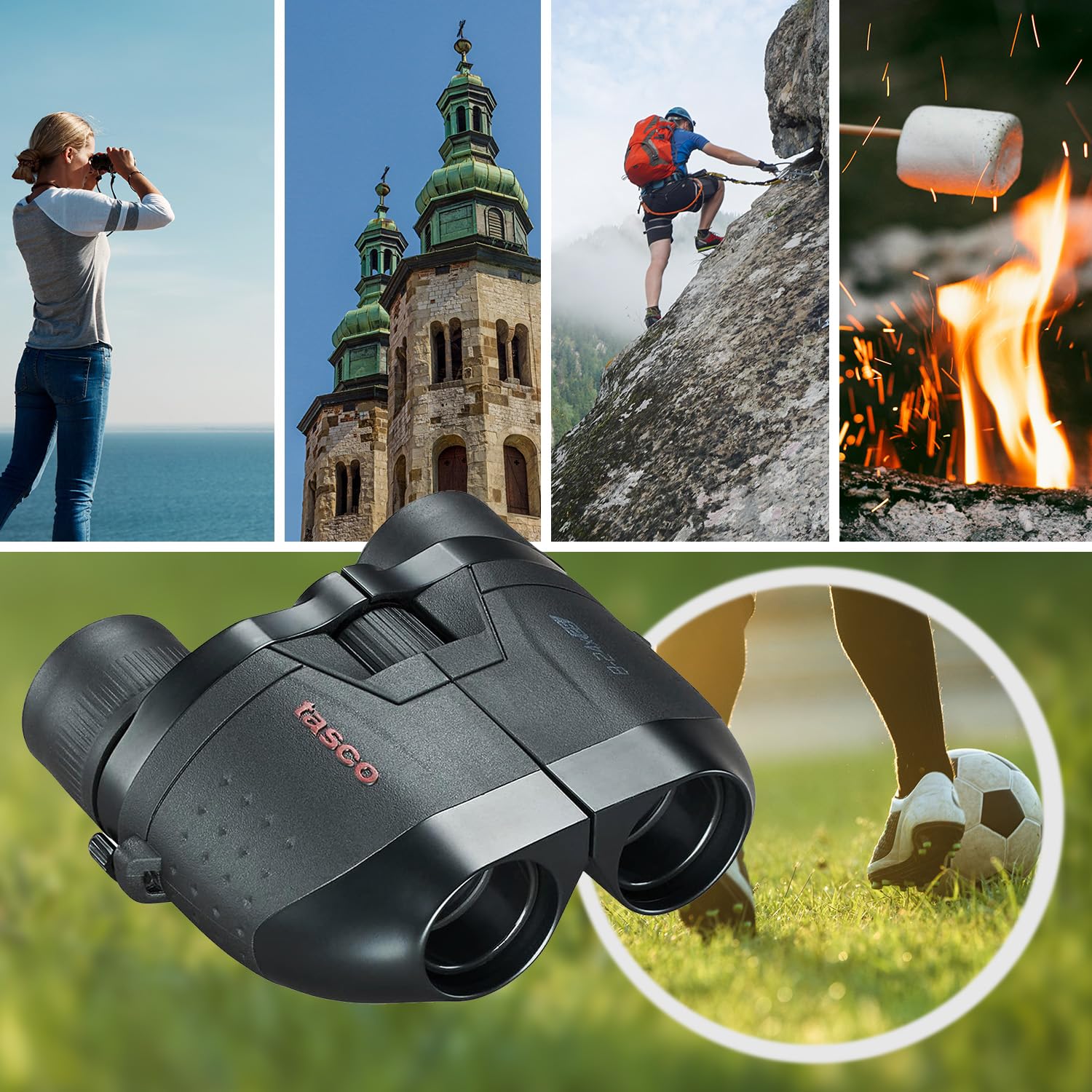 Tasco Essentials Binoculars 8-24X25