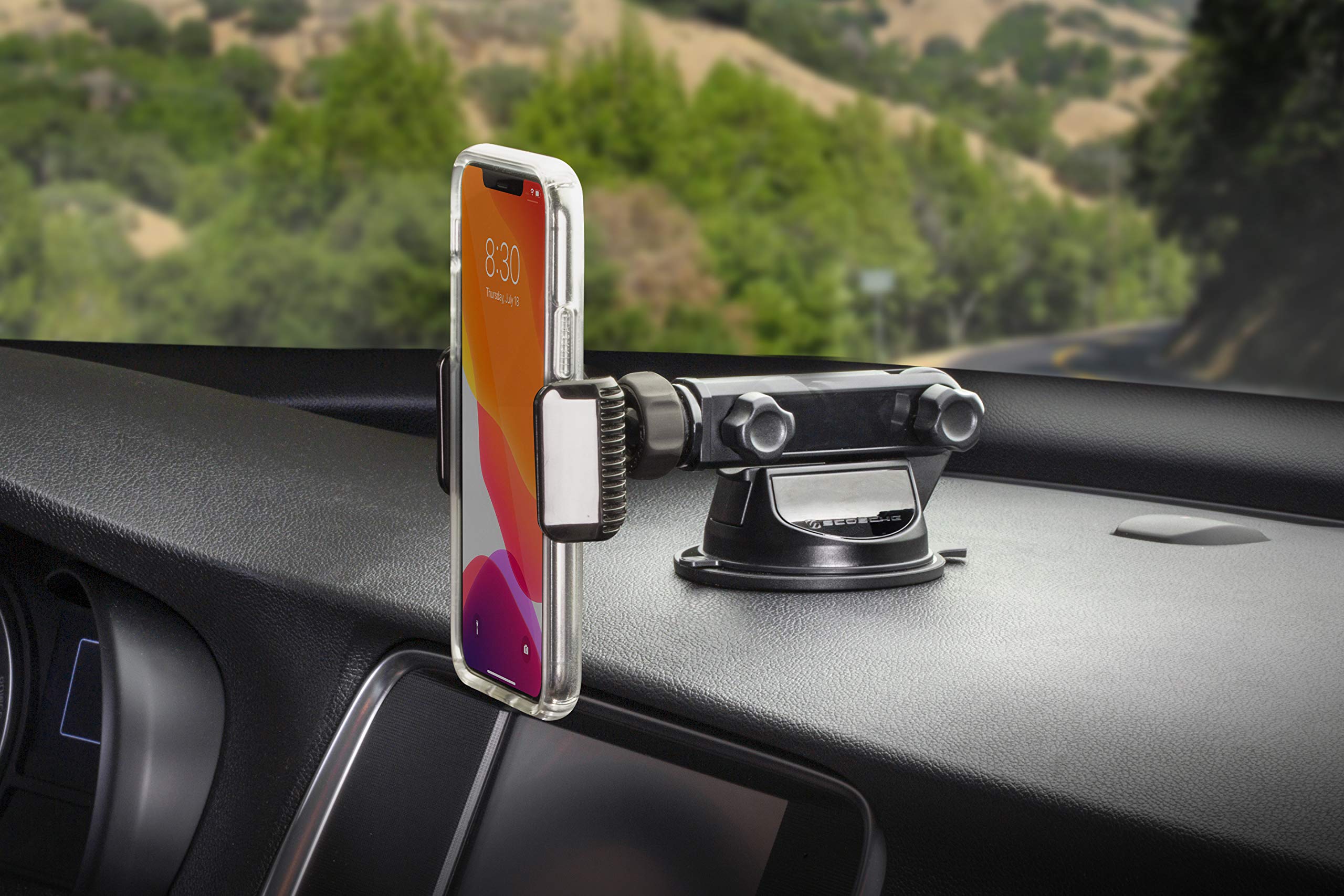 Scosche Uh4Wdex2-Sp Extendo Mount Car Phone Holder Windshield / Dashboard  Stickgrip Base  Telescoping Adjustable Arm  Black