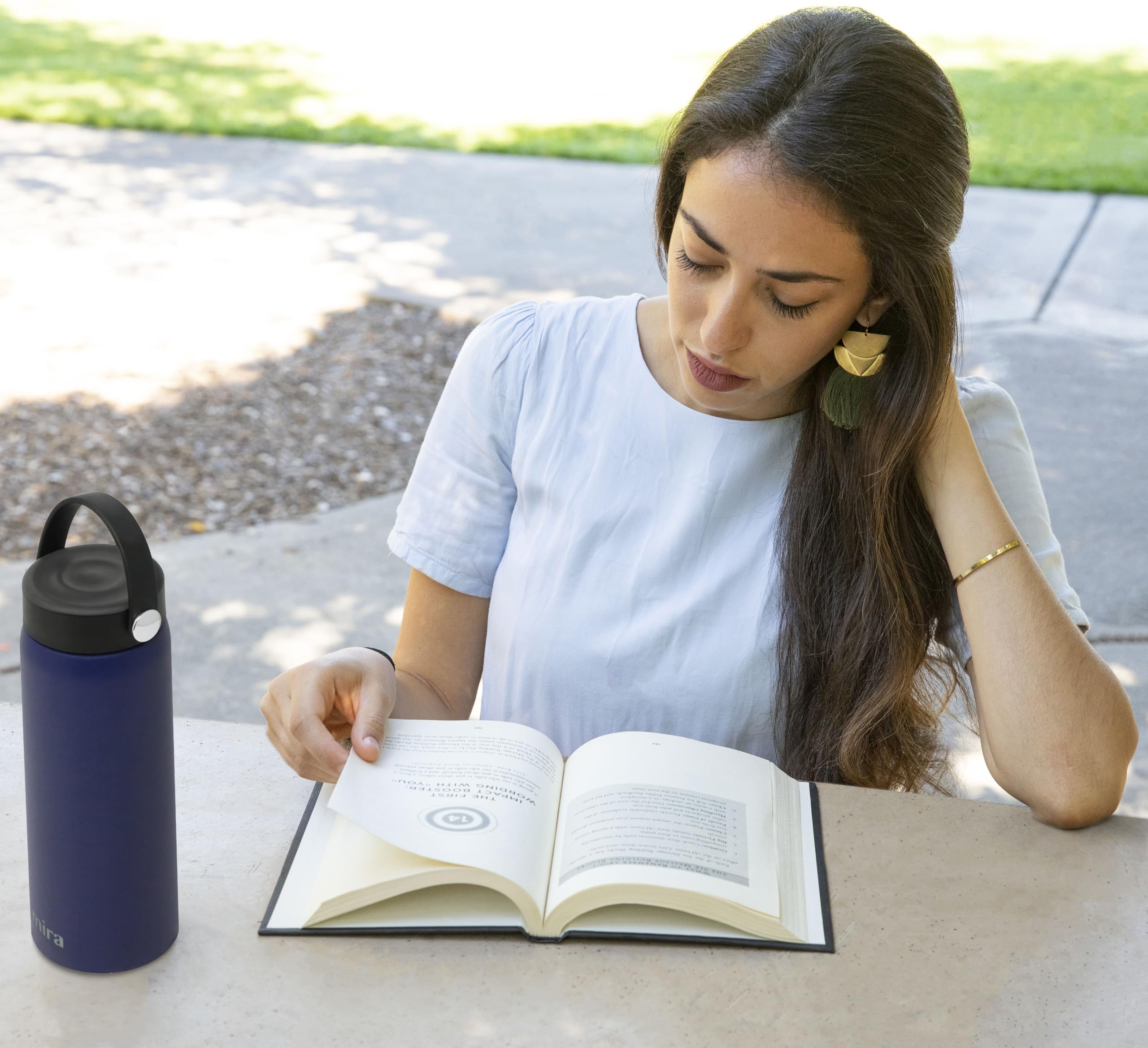 Mira 18 Oz Tea Infuser Thermos - Stainless Steel Travel Bottle With Removable Strainer