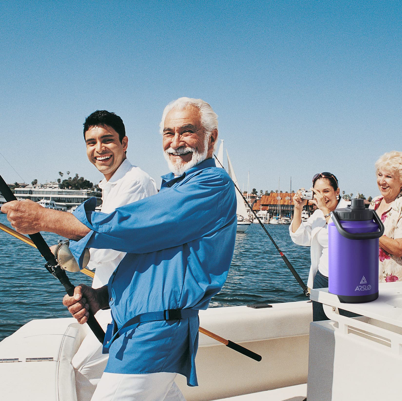 1 Gallon Large Insulated Water Jug With Handle, One Gallon Insulated Water Bottle, 128Oz Stainless