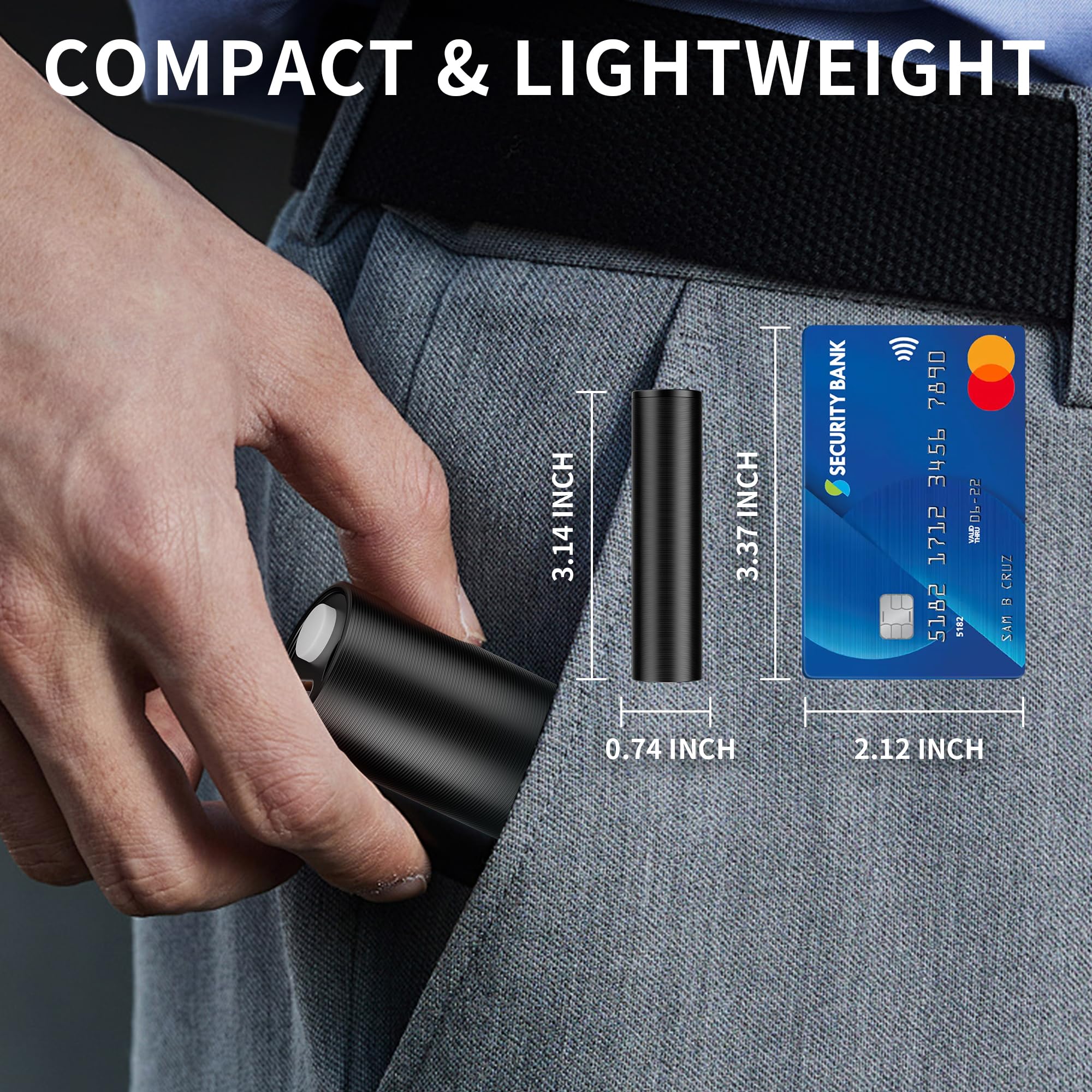 E-Riding Black Light Uv Light, 395Nm Mini Powerful Rechargeable Uv Flashlight, Usb-C Ultraviolet Blacklight Flashlight, Portable Pet Urine Detector For Resin Curing, Uranium Glass, Rocks, Scorpion