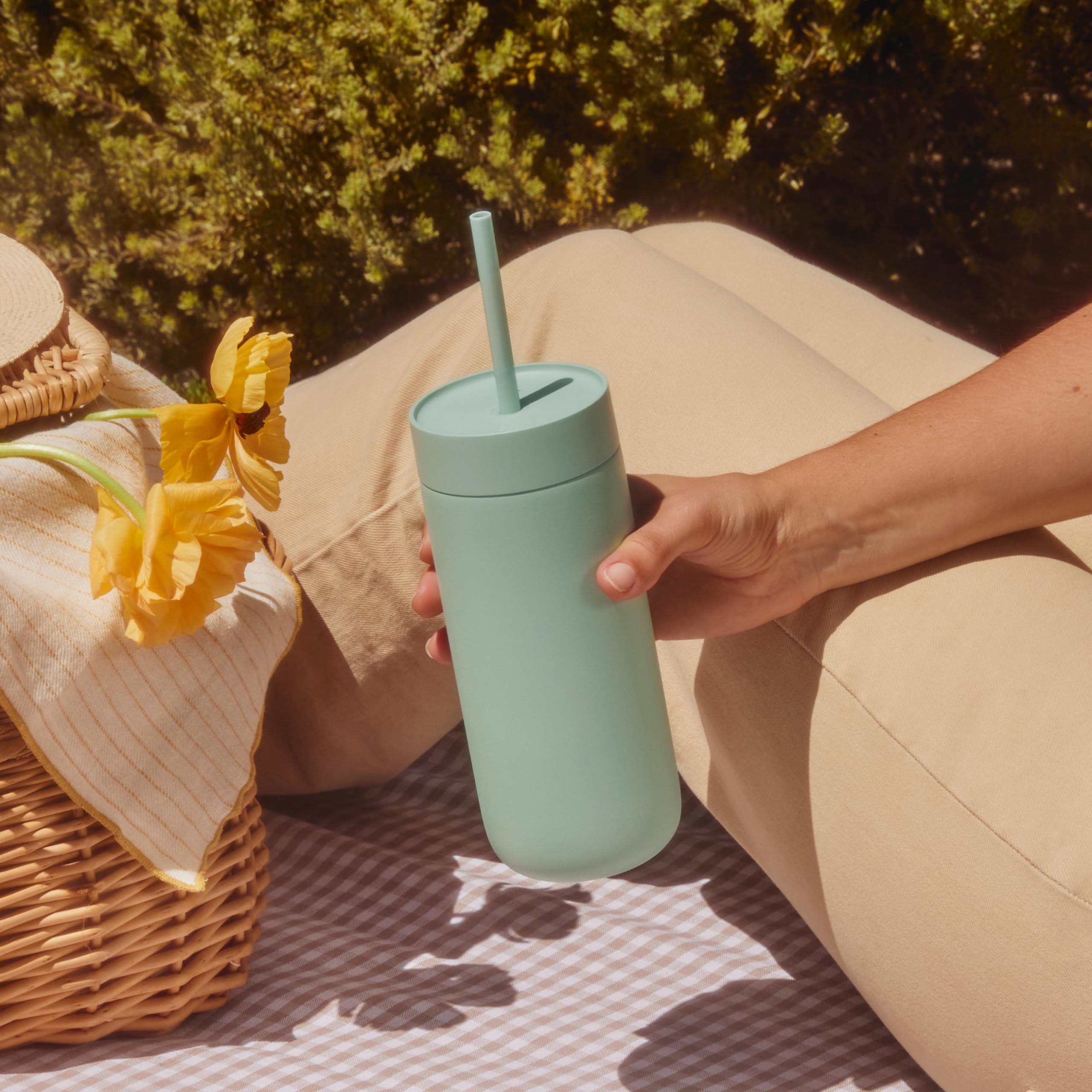 Fellow 20 Oz Carter Cold Water Bottle For Water, Iced Tea, Coffee, Smoothies, Iced Coffee