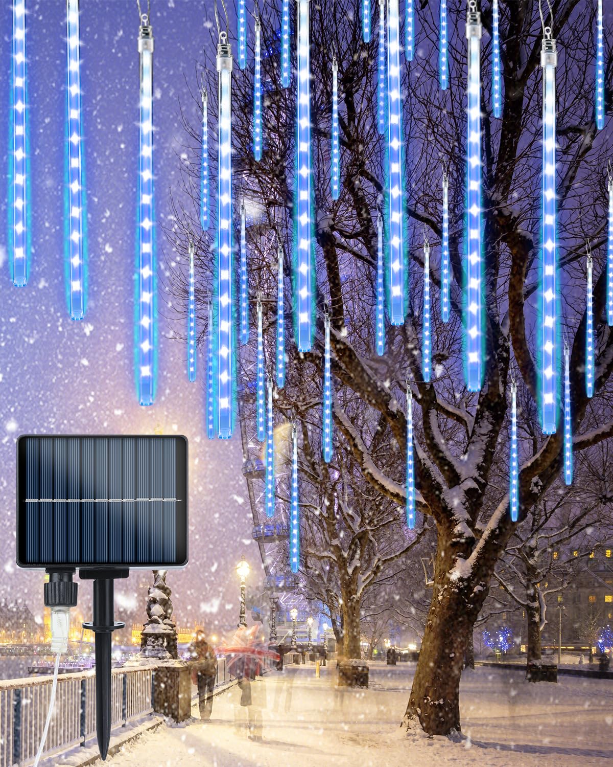 Flacchi 20 Tubes Solar Meteor Shower (Blue)