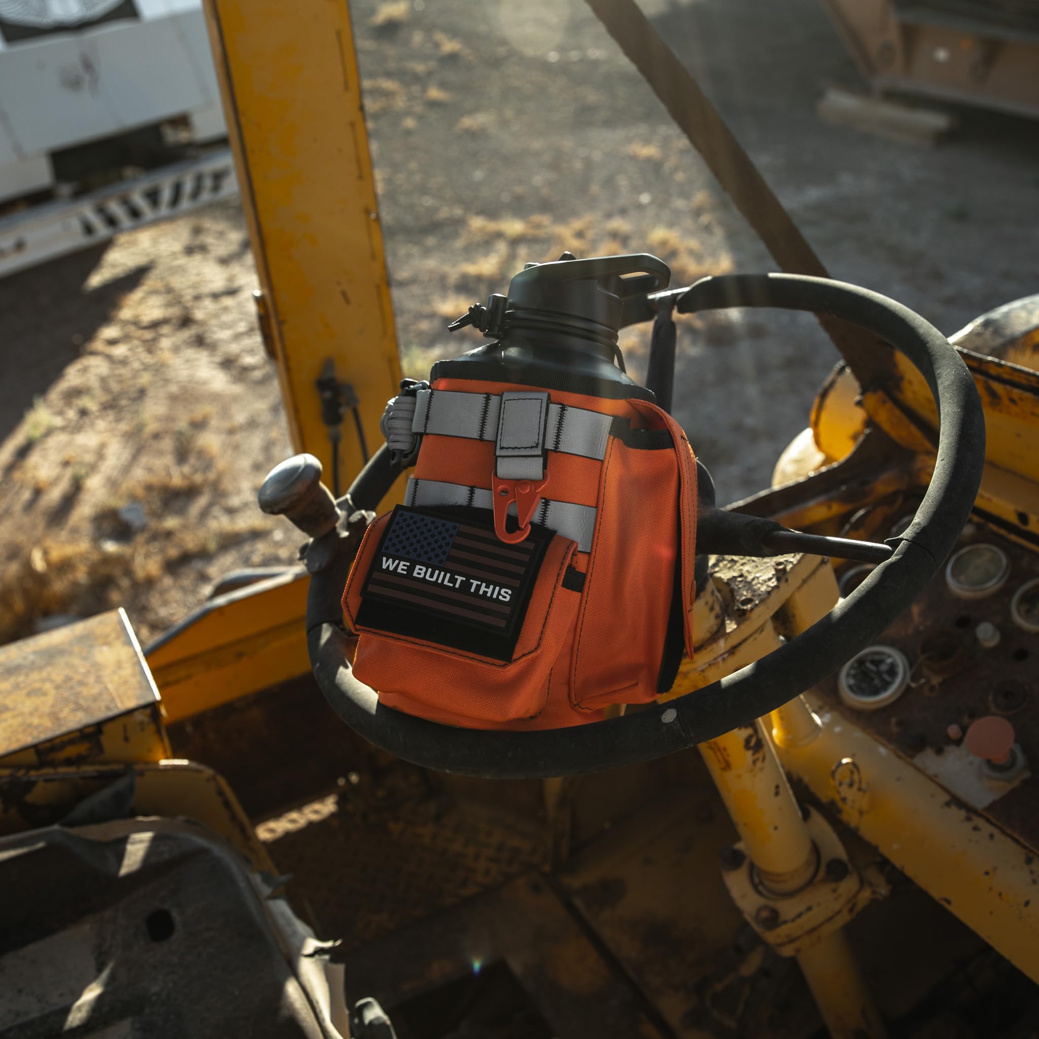 Iron Infidel Workforce Water Bottle - 64 Oz Insulated Stainless Steel  Half Gallon Vacuum Water