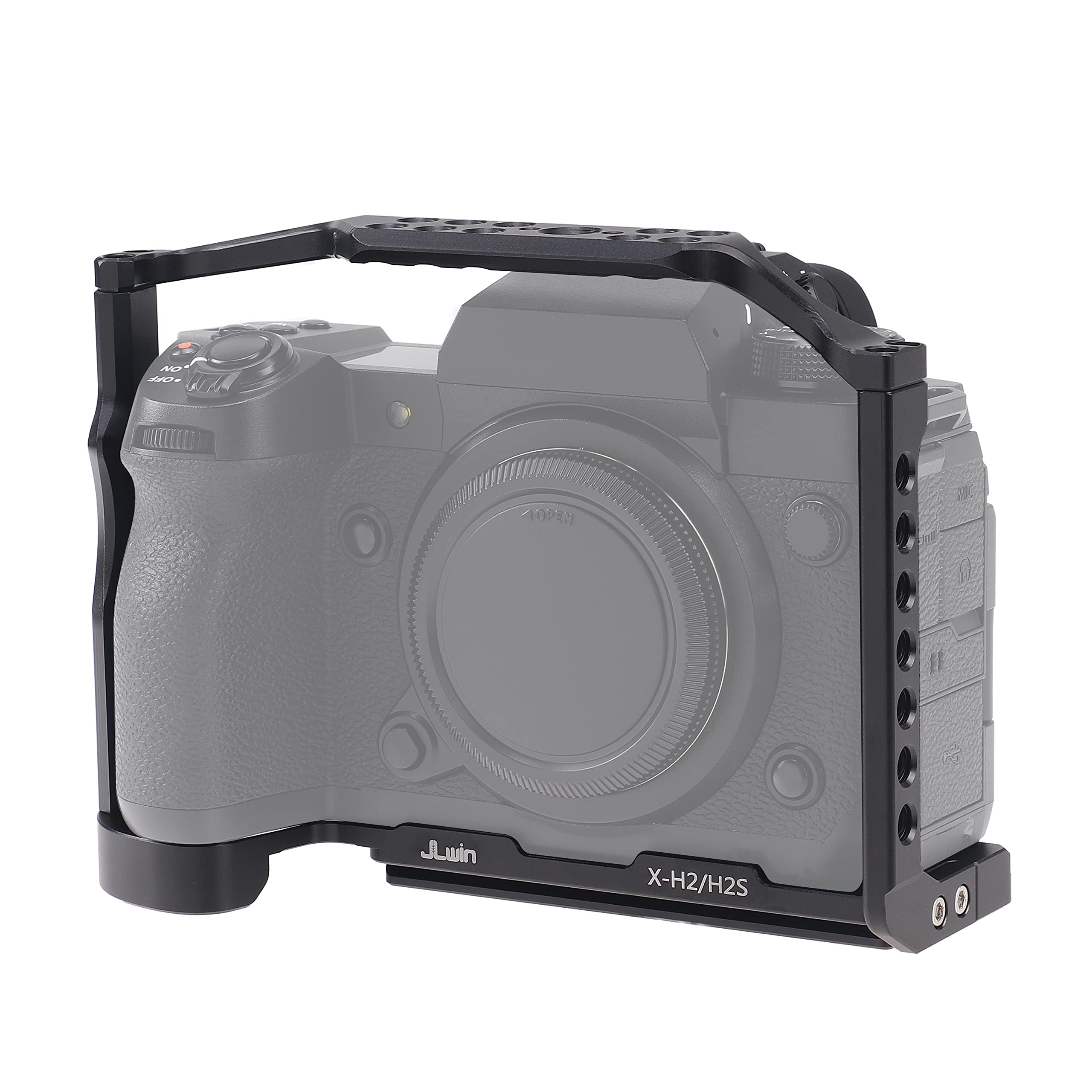 Fotga Alloy Aluminum Camera Cage Bracket Stabilizer For Fujifilm X-H2 X-H2S Dslr Camera Video Film Making Compatible With Arca Swiss Clamp