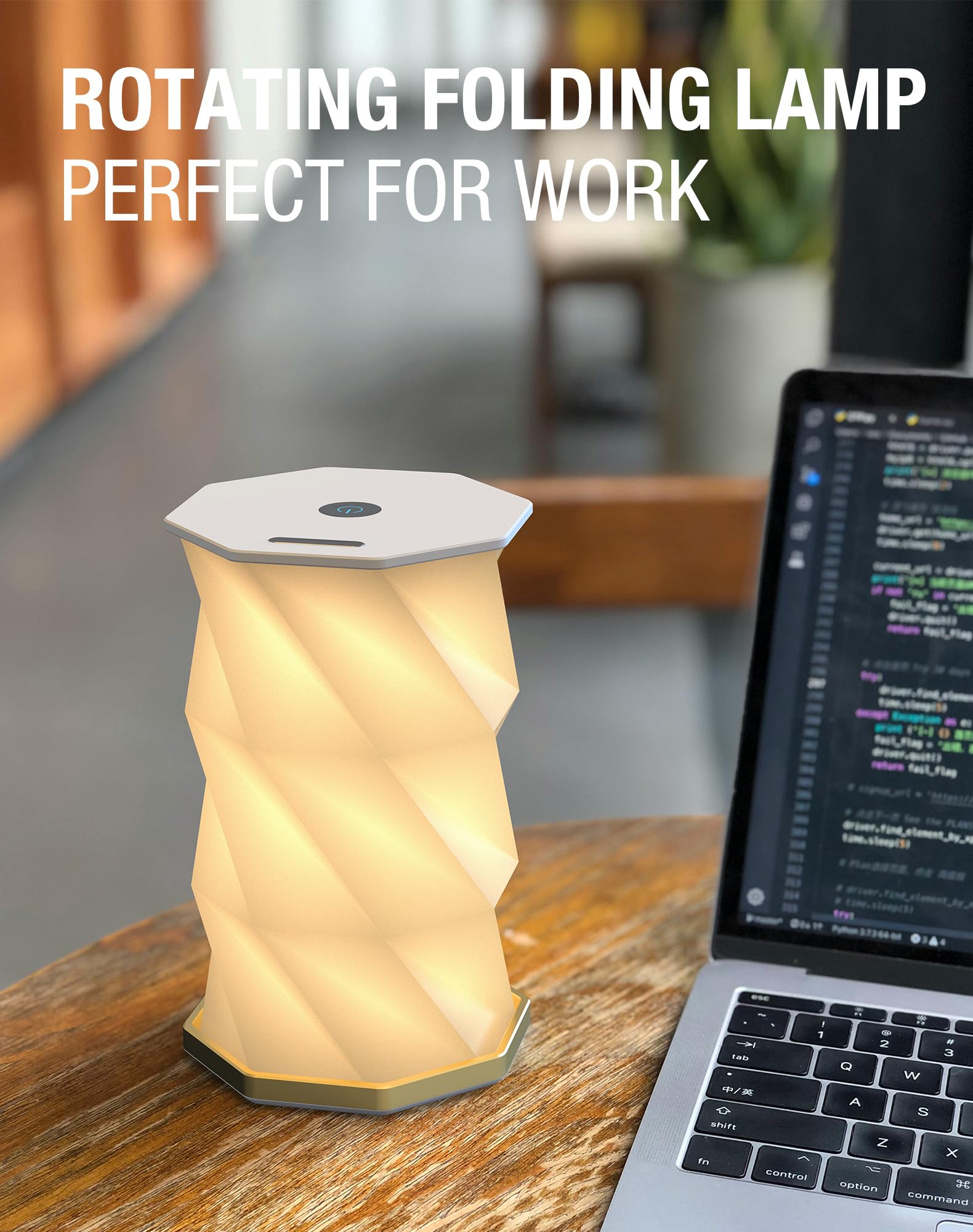 Zbole Teacher Appreciation - Thank You For Teachers, Portable Folding Table Lamp - Dimmable, Collapsible Paper Lantern For Camping, Emergency & Home Decor, For Women (White)