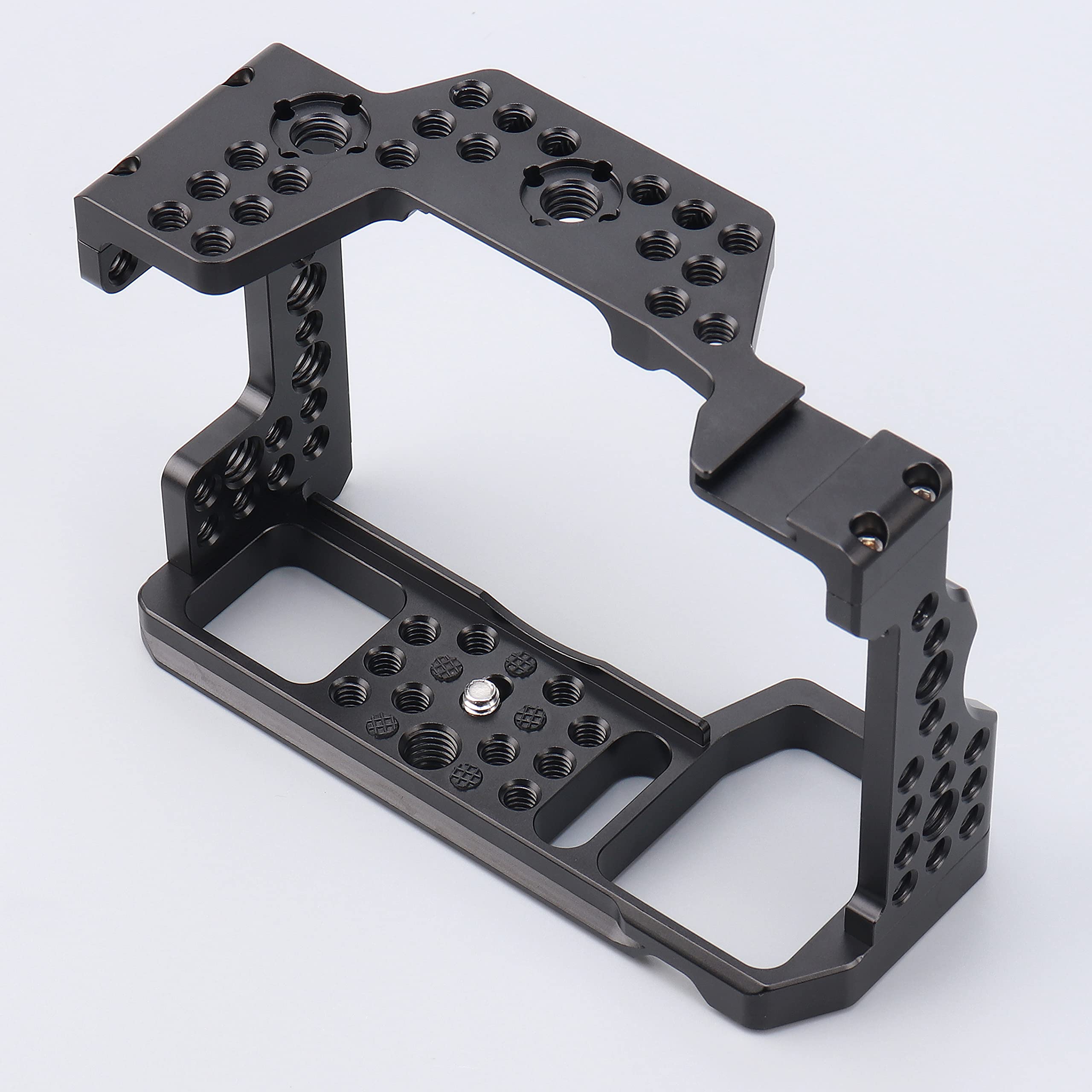 Fotga Camera Cage Video Stabilizer For Sony A7Riii A7Iii A9 With Cold Shoe,Handle Locating Holes,Multiple 1/4" 3/8" Screw Holes