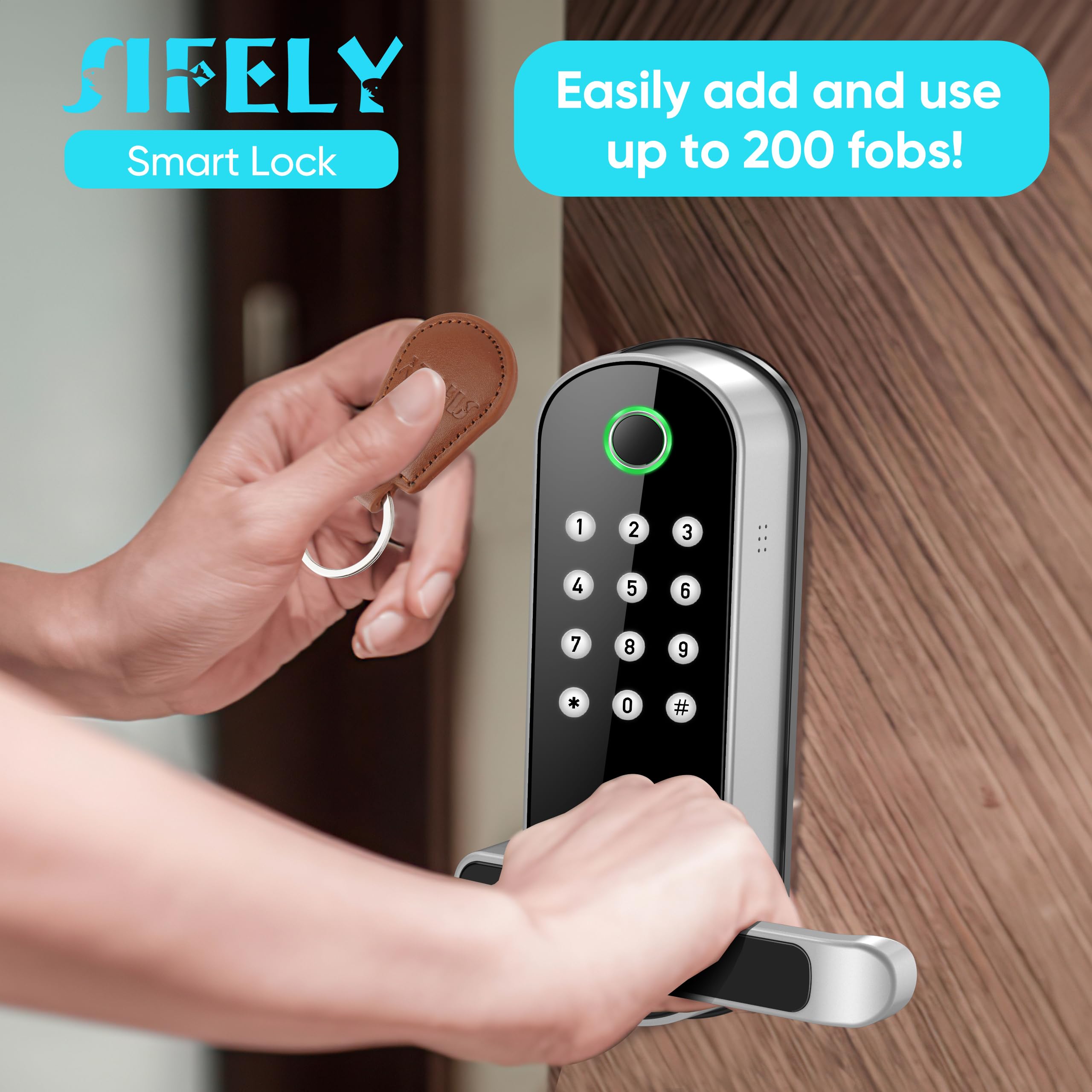 Sifely Key Fob With Keychain