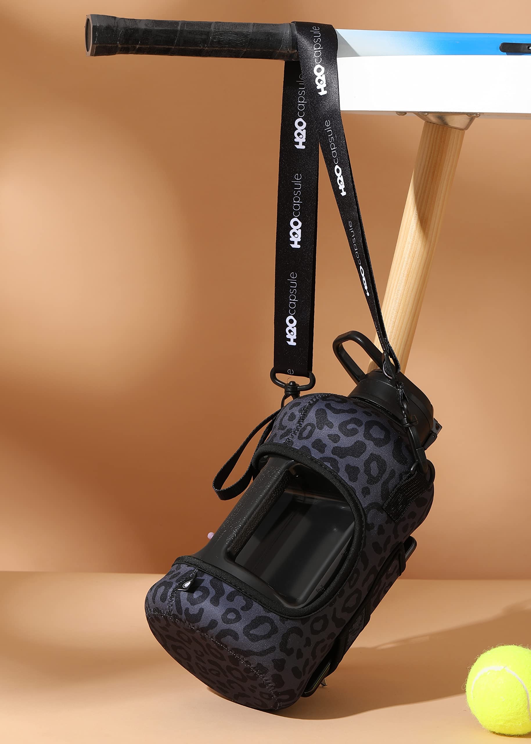 H2O Capsule 2.2L Half Gallon Water Bottle With Storage Sleeve And Removable Straw – Large