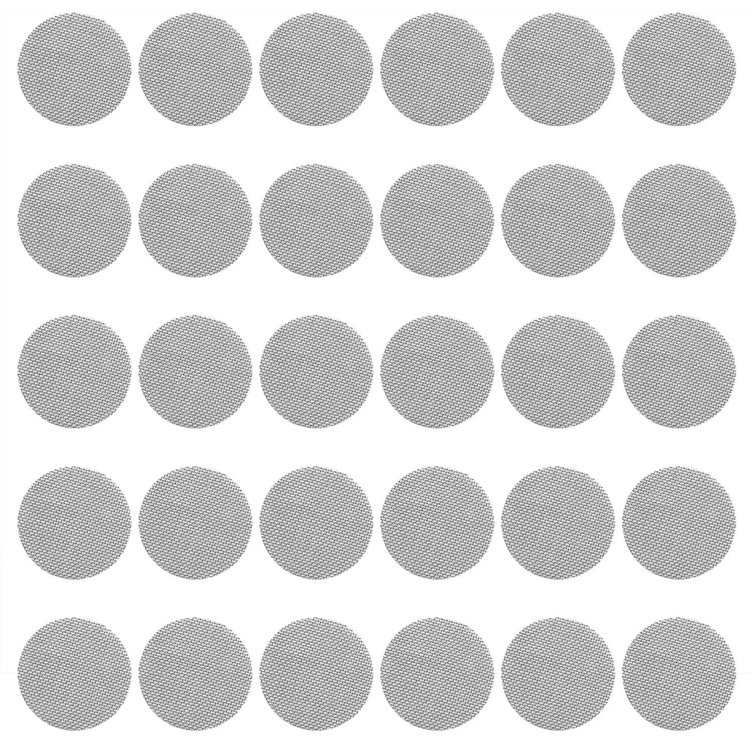 Piyanyo Stainless Steel Faucet Screen, 13/16 "Od For Kitchen Faucet Bubbler Replacement Part Silver 30Pcs