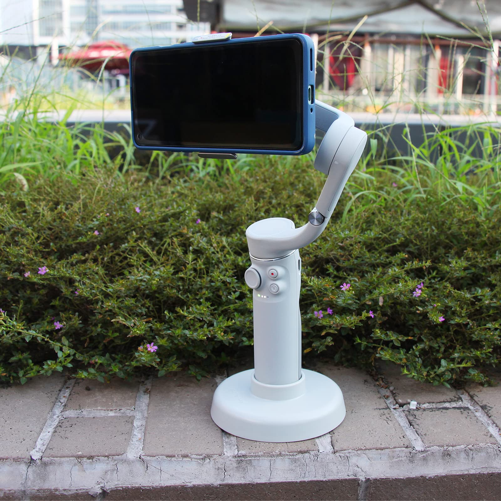 Wansupyin  Plastic Gimbal Fixed Holder Desktop Base Anti-Slip Pad For Dji Om5 Stabilizer Mobile Phone