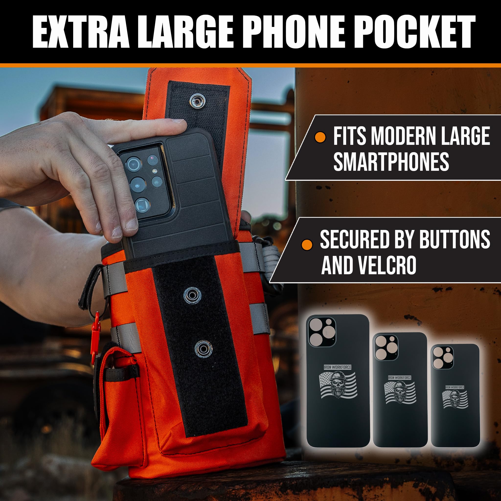 Iron Infidel Workforce Water Bottle - 64 Oz Insulated Stainless Steel  Half Gallon Vacuum Water