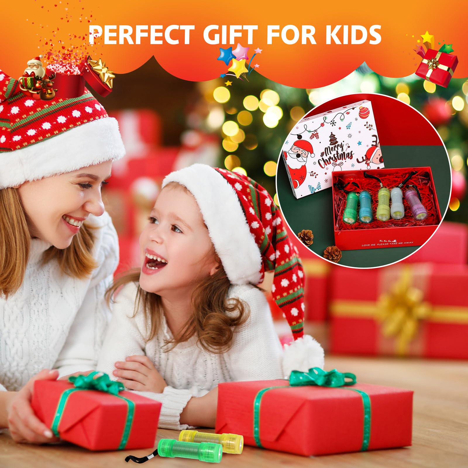 Kunhe 30 Pack Glow In Dark Flashlights Small Mini Flashlight For Kids Bulk Flashlights With Batteries Included For Kids Birthday Party Classroom Prizes Christmas Party Favor