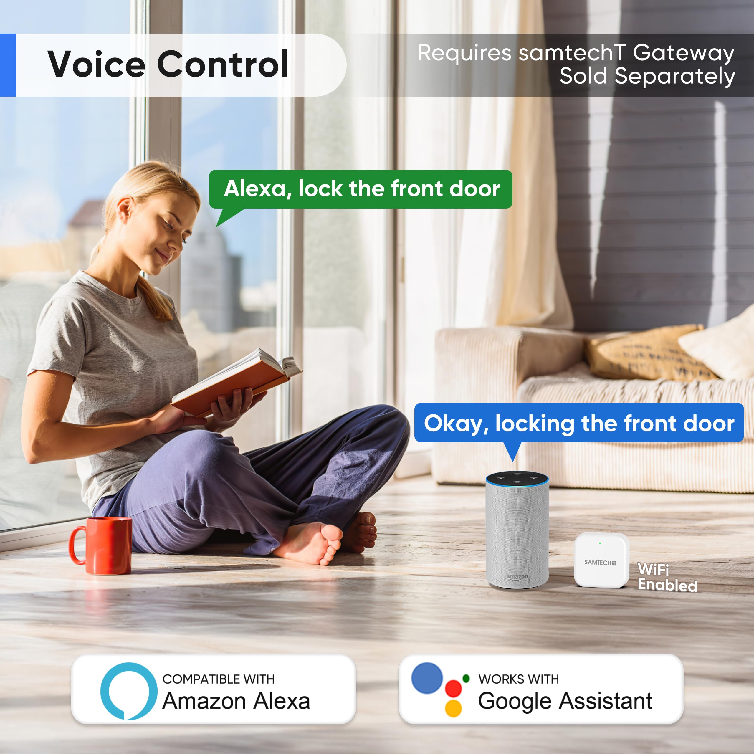 Sifely Keyless-Entry Door-Lock Deadbolt Smart Lock: Electronic Deadbolt Lock With Keypad, Fingerprint & Code Access, Digital Door Keypad For Front Doors, Entry Doors And Exterior Doors (Nickel)