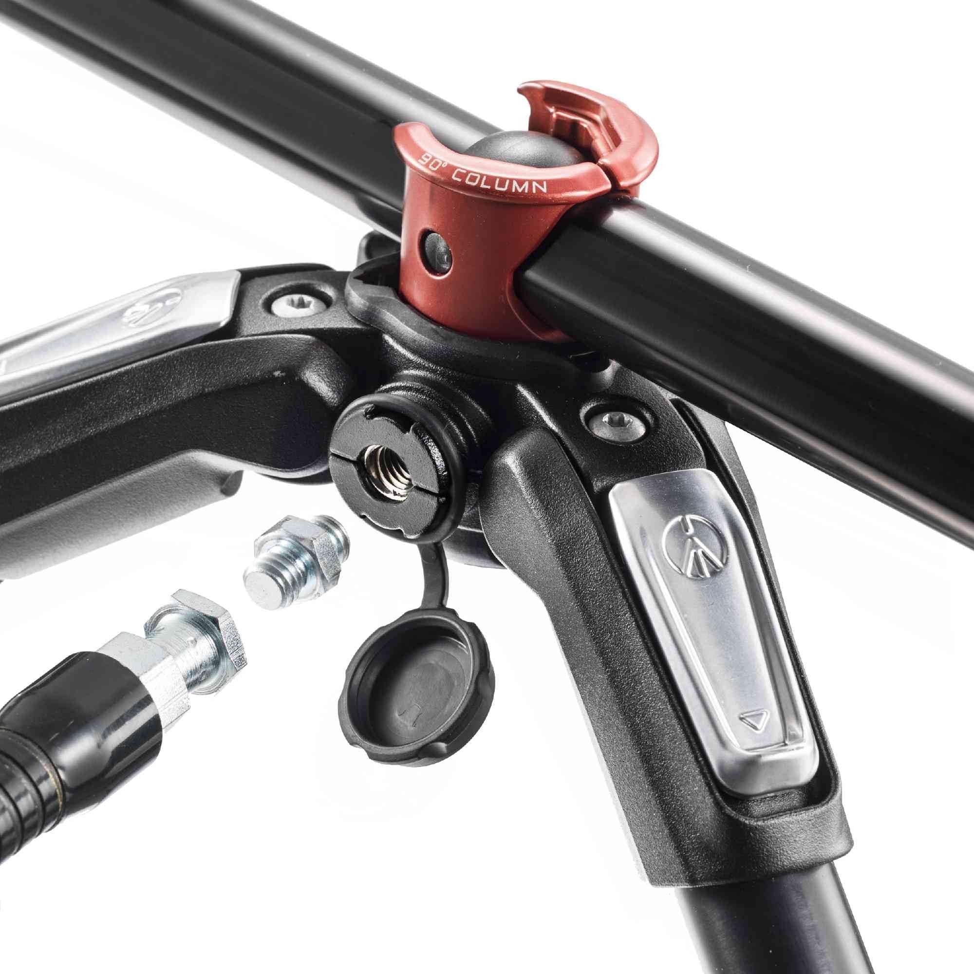 Manfrotto 190 Kit Alu 4-Section Tripod + 3Way Head Mk190Xpro4-3W, Mk190Xpro4-3W (3Way Head Mk190Xpro4-3W)