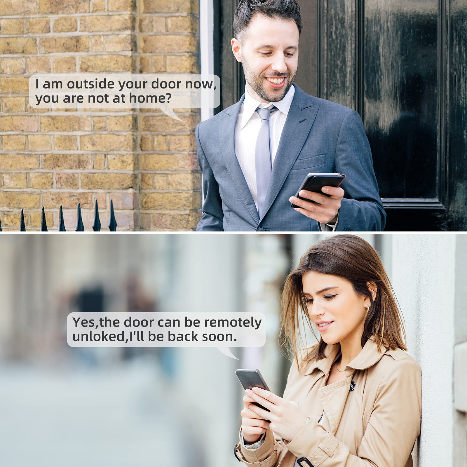 Smonet Smart Door Lock Wifi Gateway, Bluetooth Keyless Entry Electronic Door Lock Wi-Fi Bridge, Nextlock Smart Deadbolt Wifi Hub Work With Alexa