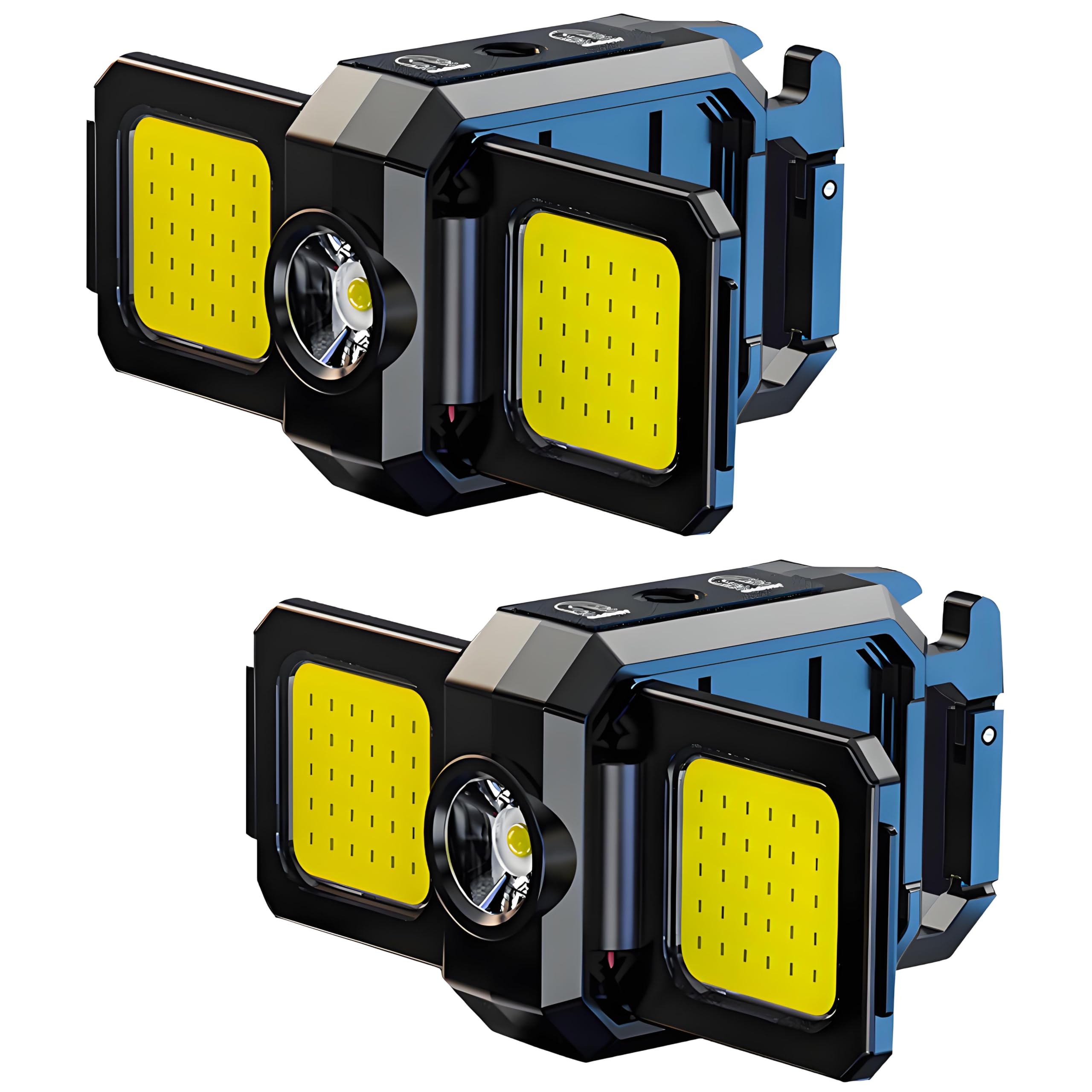 Mviocs 2Pack Rechargeable Keychain Flashlight, 800 Lumens Compact And Portable Mini Cob Work Lights, Tiny Led Keyring Lights With Built-In Battery Ideal For Outdoor, Everyday Carry And Emergencies