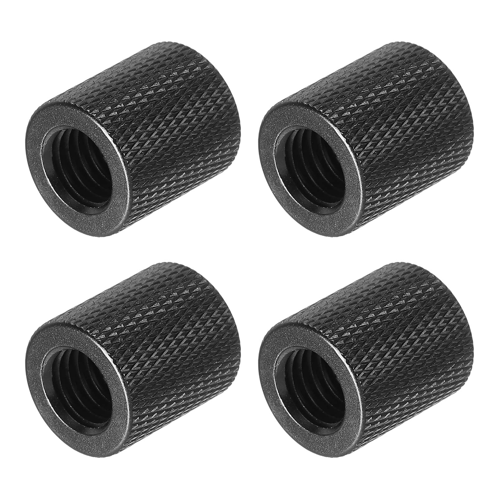 Patikil Mic Stand Adapter 1/4 To M10 Female Camera Screw Thread Adapter For Microphone Tripod Stand Black 4 Pack