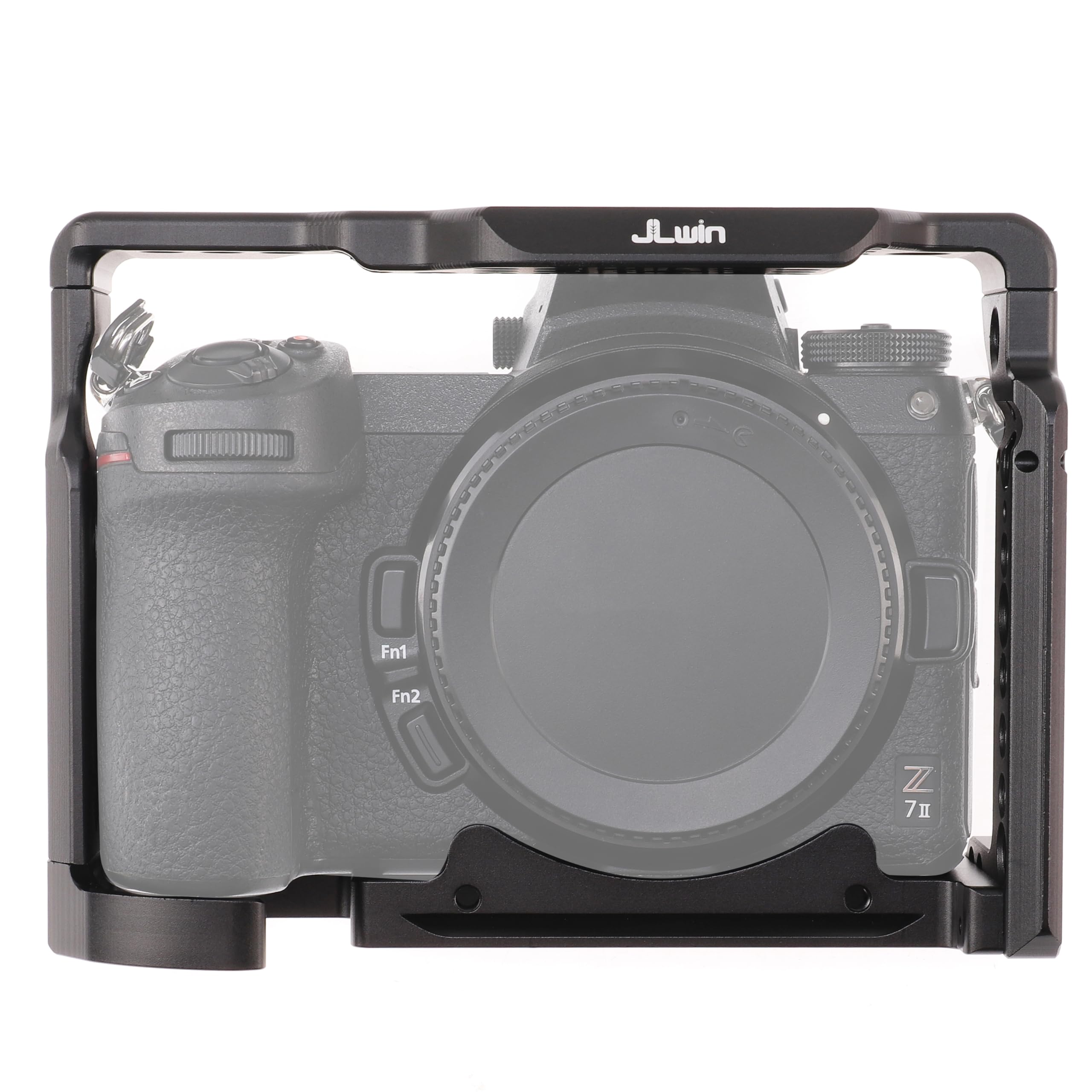 Fotga Camera Cage Video Stabilizer For Nikon Mirrorless Camera Z5 Z6 Z7 Z6Ii Z7Ii With Cold Shoe,Handle Locating Holes,Multiple 1/4" 3/8" Screw Holes