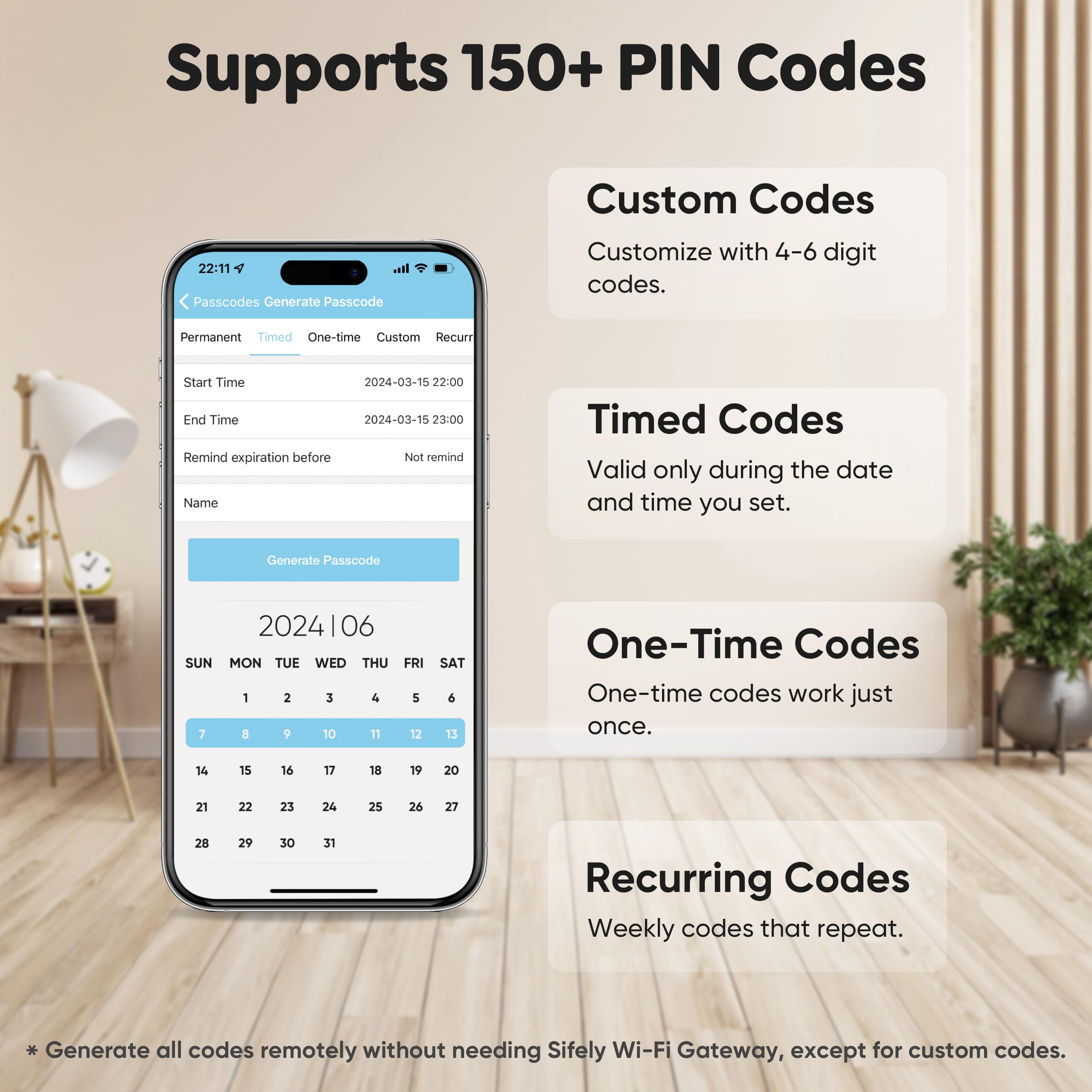 Sifely Keyless-Entry Fingerprint Deadbolt Smart Lock: Keyless Entry Door Lock, Digital Door Keypad, Electronic Deadbolt With Fingerprint & Code Access, Auto Locking, Easy To Install (Black)