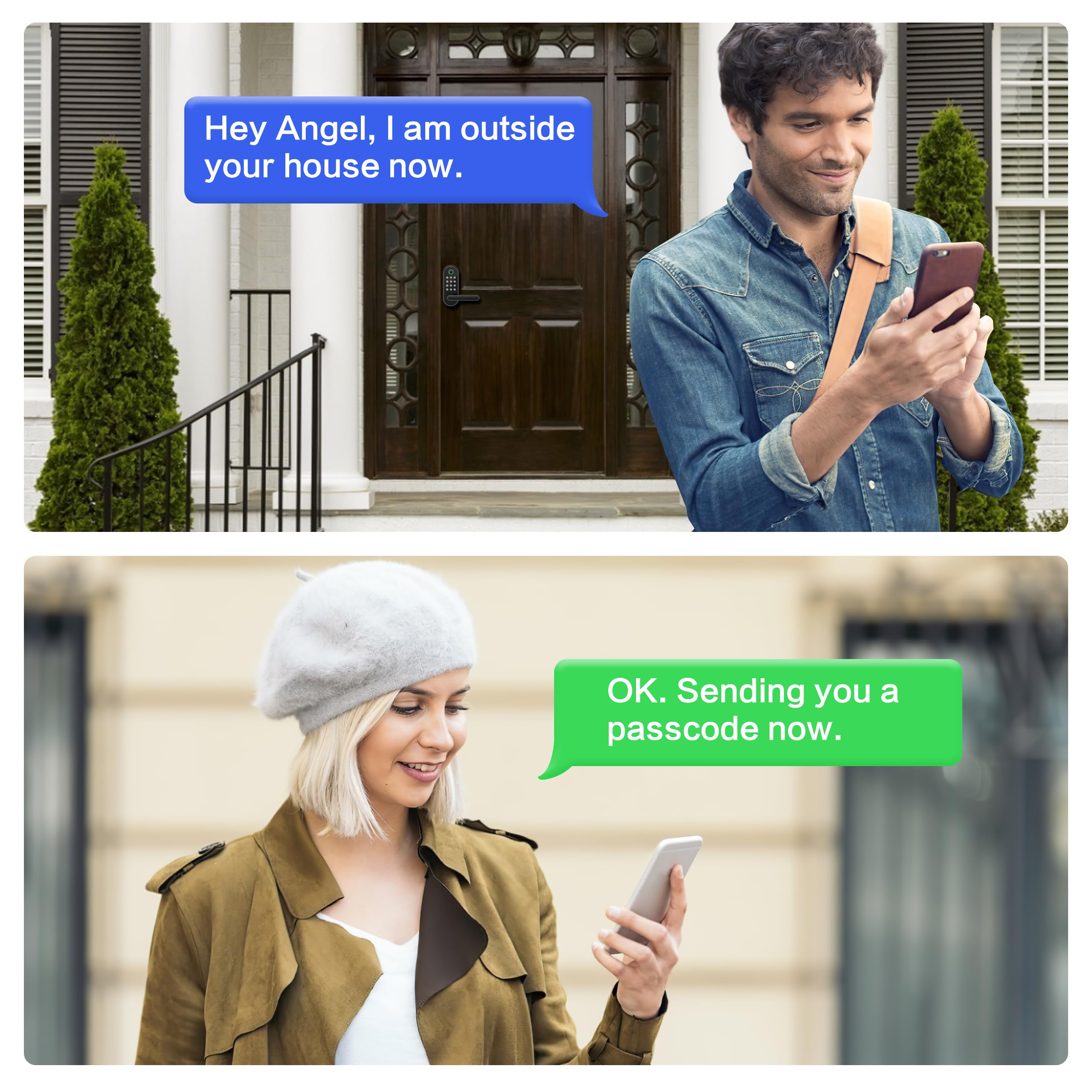 Sifely Keyless-Entry Fingerprint Smart Door Lock: Digital Electronic Lock With Code Passcode, Electric Door Knob, Biometric Door Handle, Perfect For Exterior/Interior/Entry/Bedroom Doors (Black)