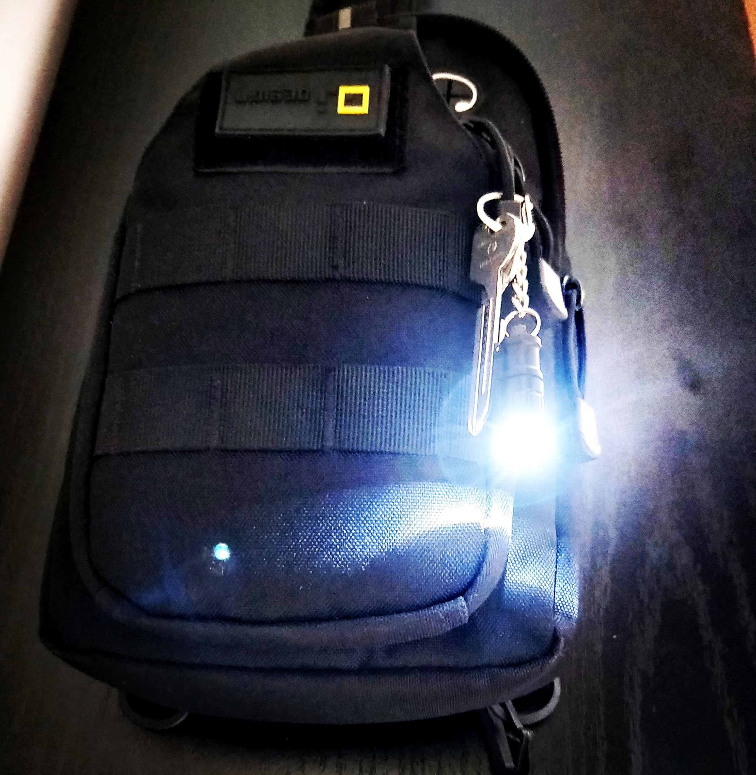 Nitefox E1 Smallest Flaghlight Tiny Micro Mini Keychain Light Bright Long Lifetime Key Ring Light For Everyday Emergency Outdoor Walking Dog Hiking Camping Standby Lamp  For Parents Kids Friends